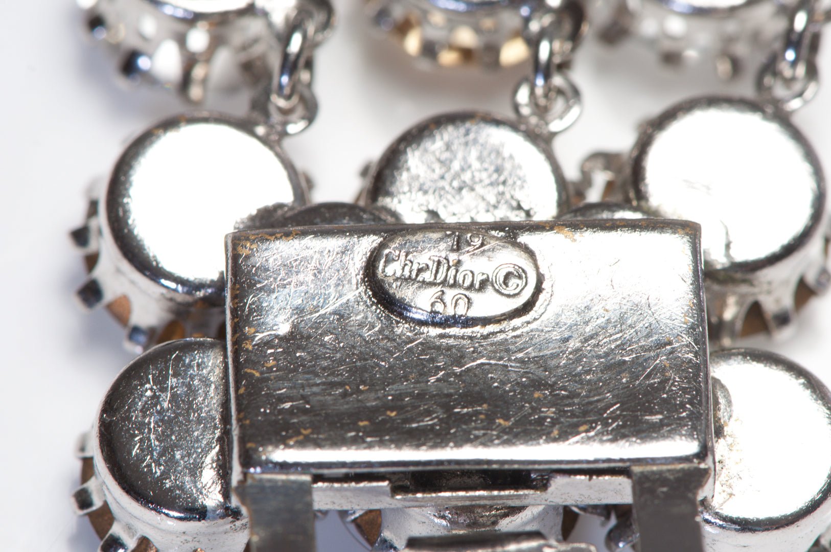 Christian Dior Couture 1960 Yves Saint Laurent Crystal Riviere Collar Necklace