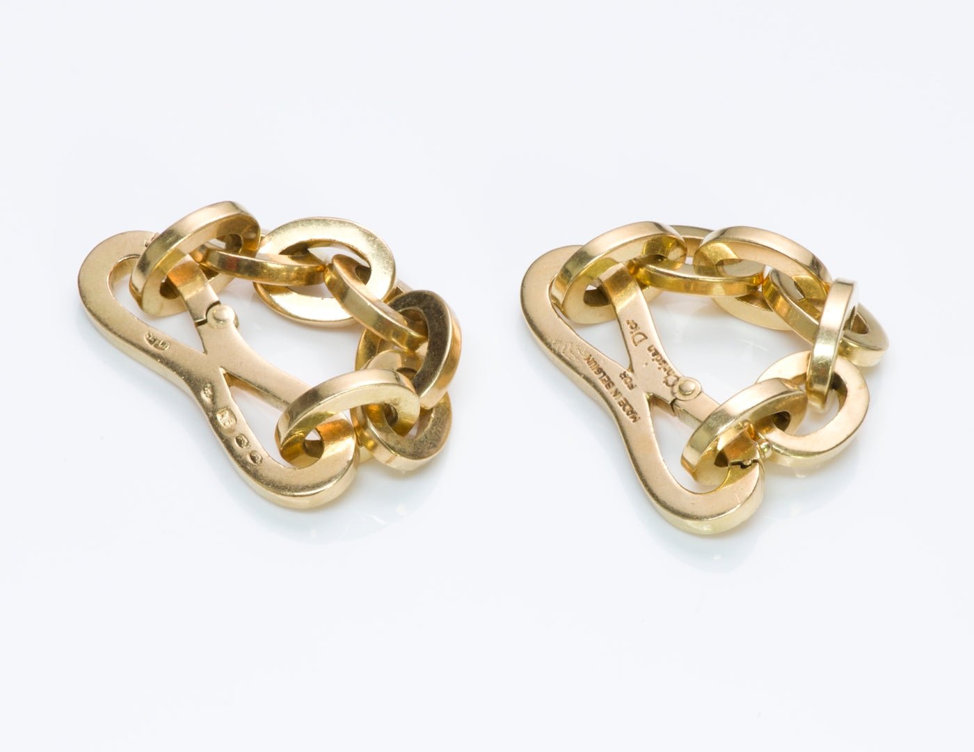 Christian Dior Gold Cufflinks