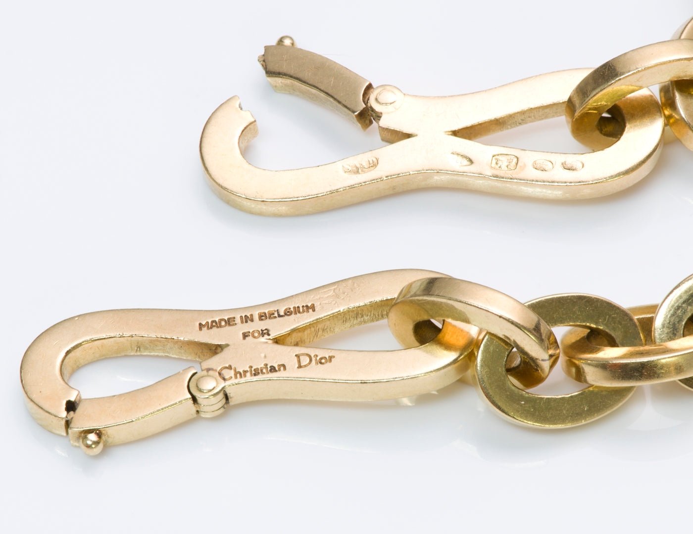 Christian Dior Gold Cufflinks - DSF Antique Jewelry