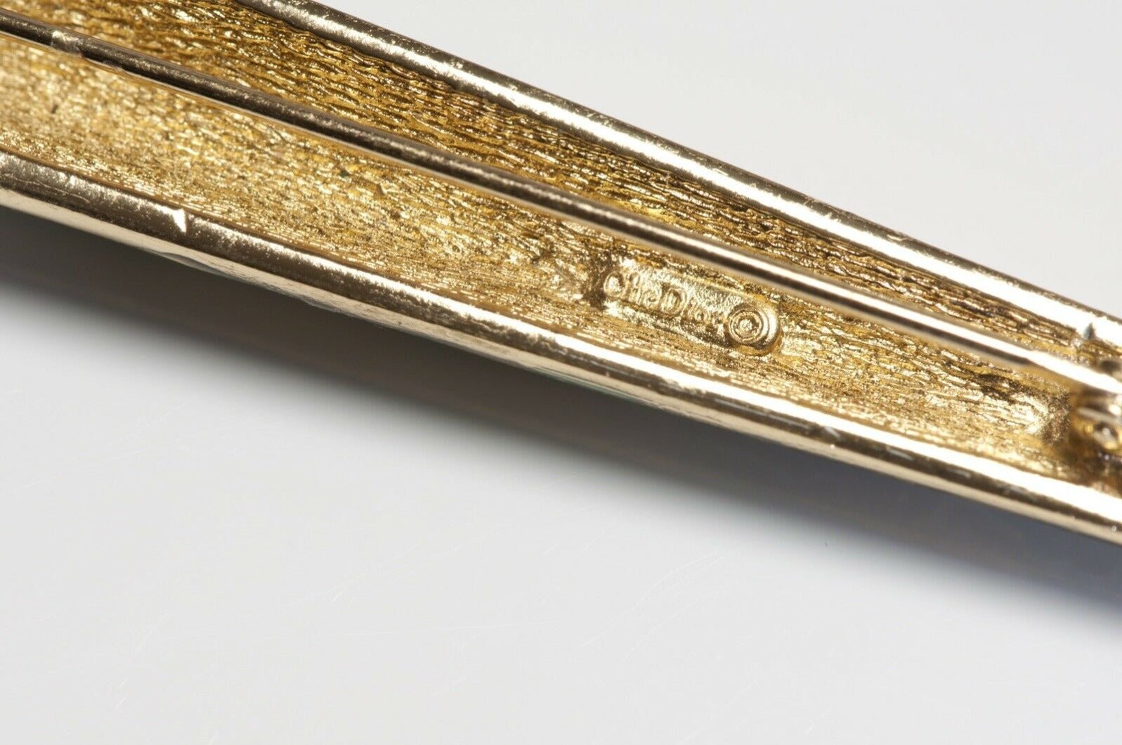 Christian Dior Green Blue Enamel Fountain Pen Brooch