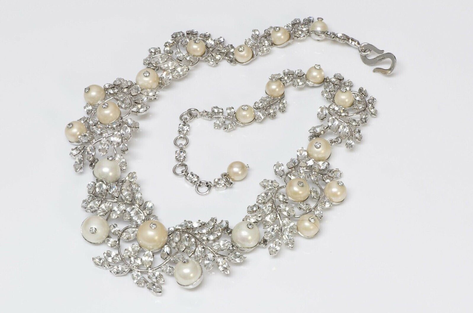 Christian Dior Henkel & Grosse 1959 Crystal Pearl Necklace