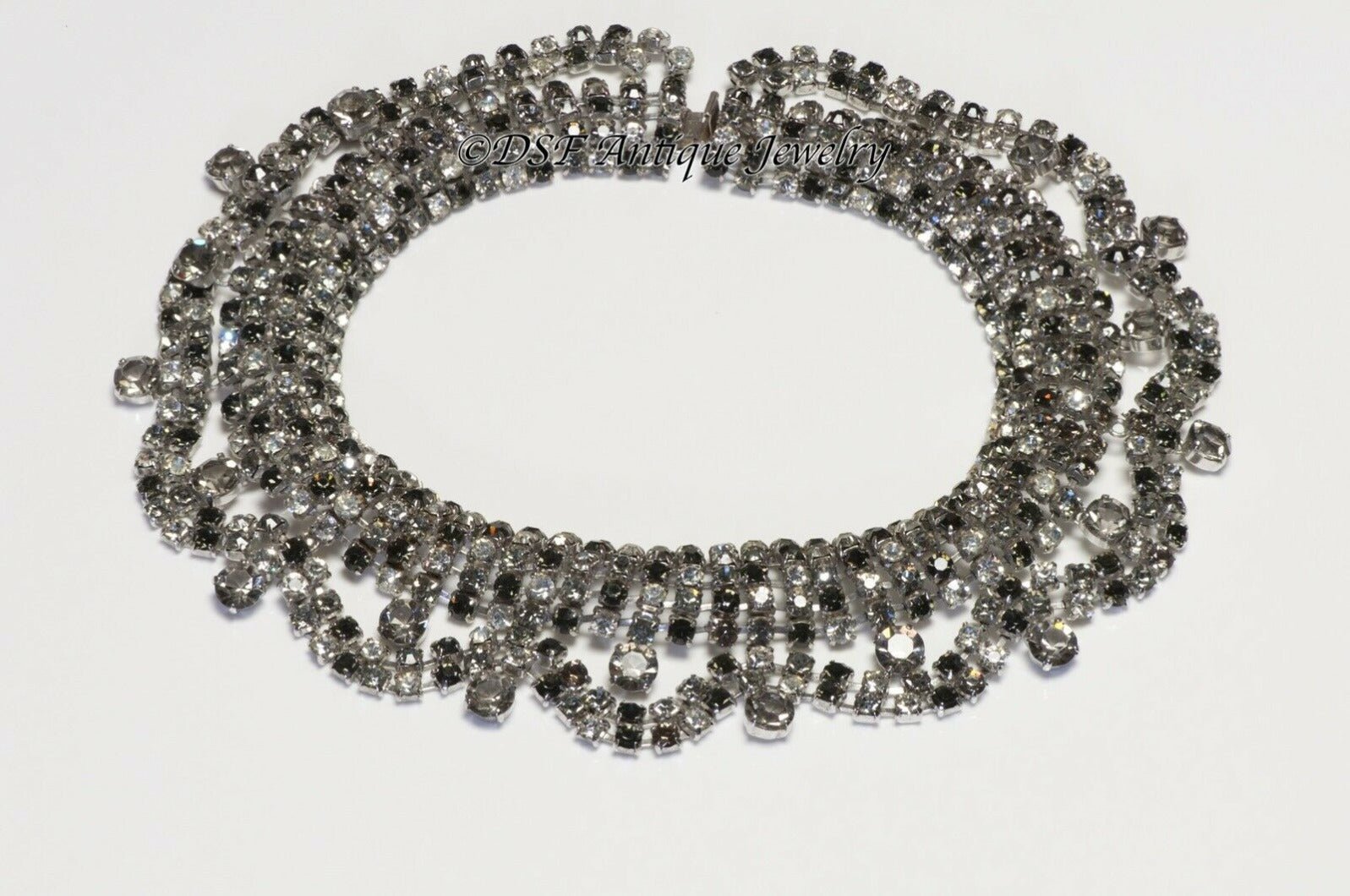 Christian Dior Paris Couture 1961 Crystal Collar Necklace