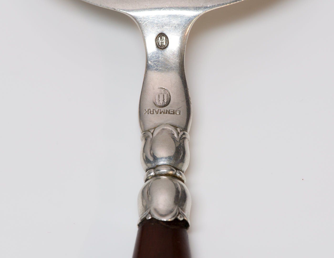 Christian F. Heise Amber Silver Fork & Flat Server