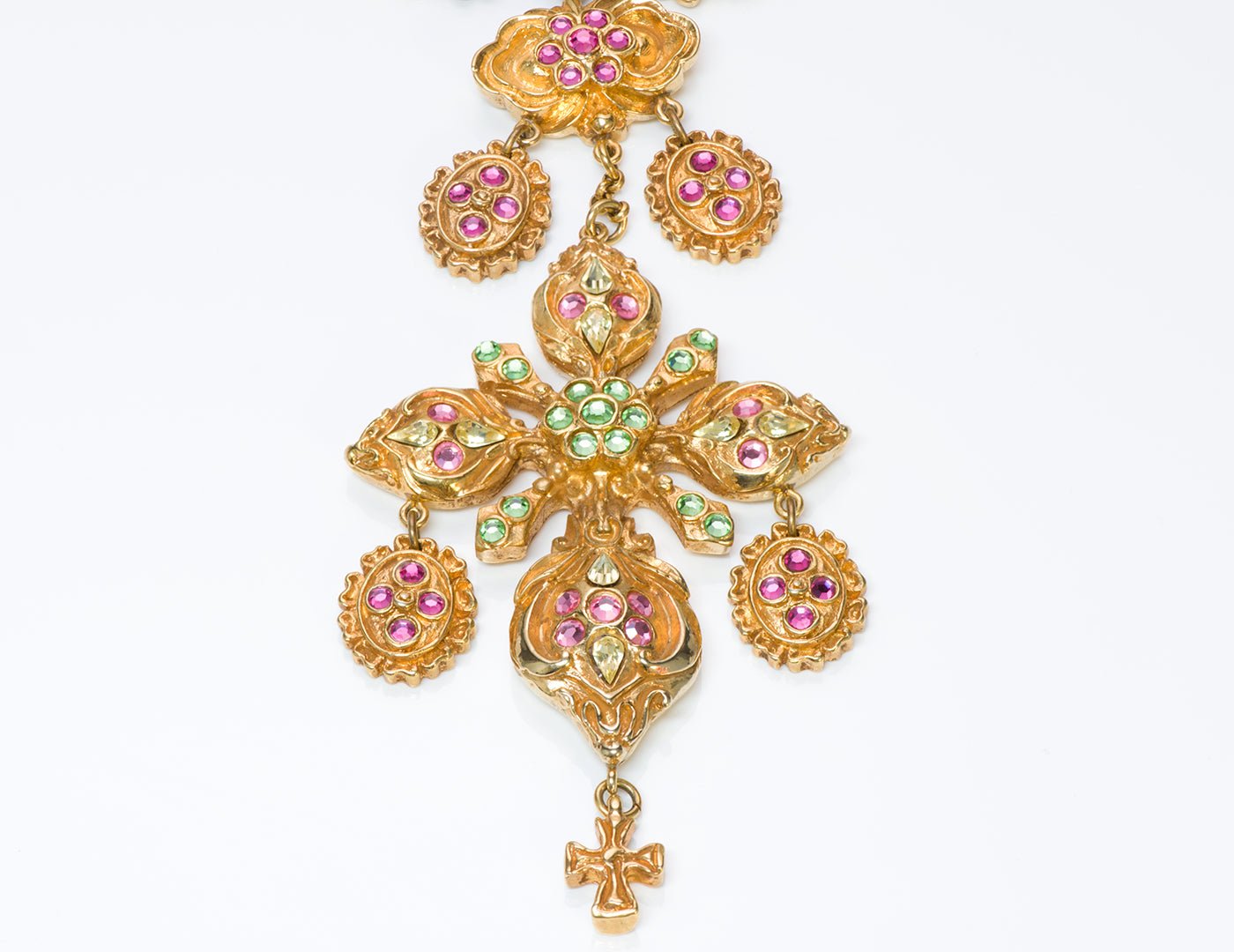 Christian Lacroix Couture Baroque Style Crystal Necklace