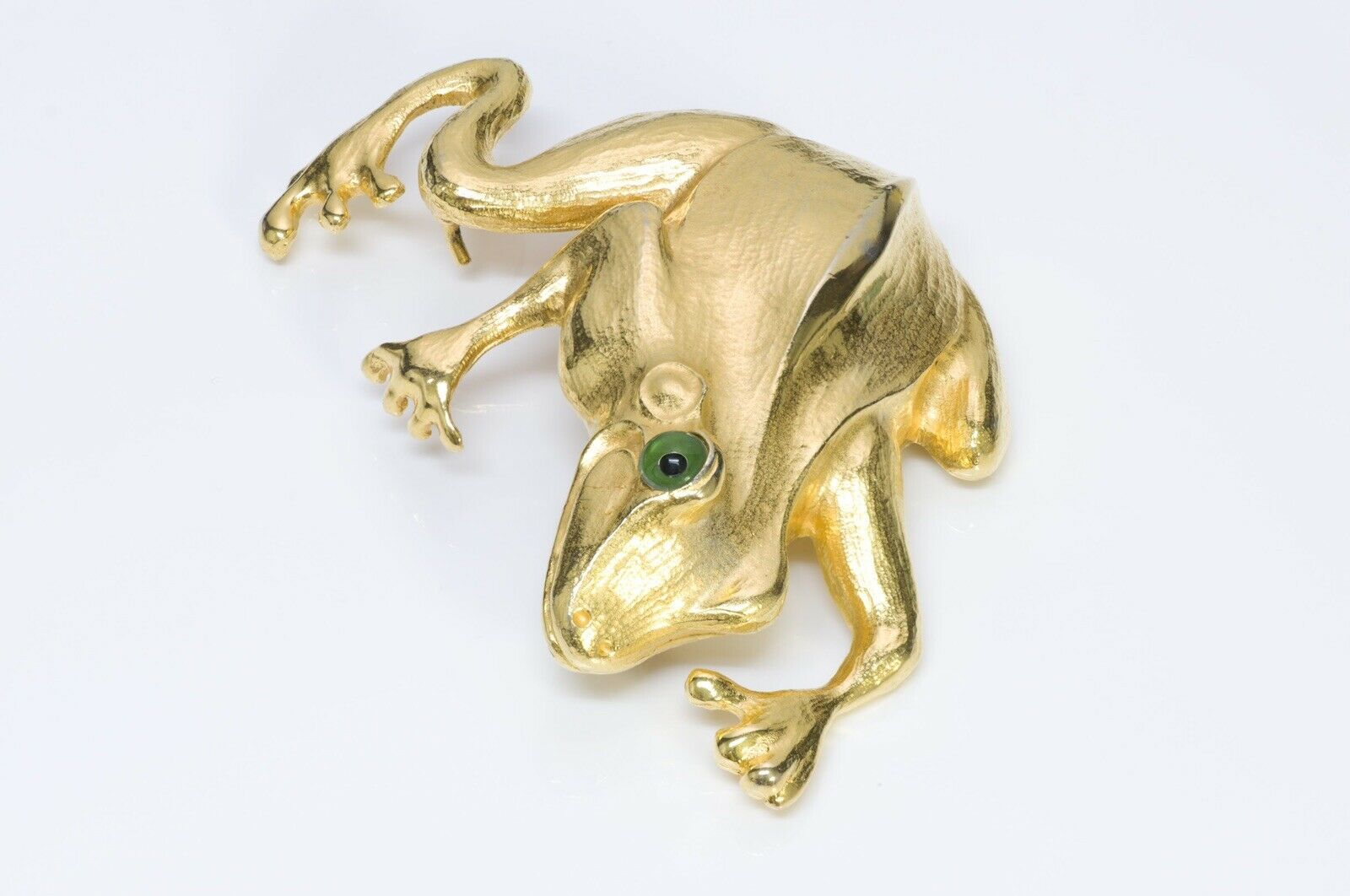 Christopher Ross 24k Gold Plated Large Frog Belt Buckle