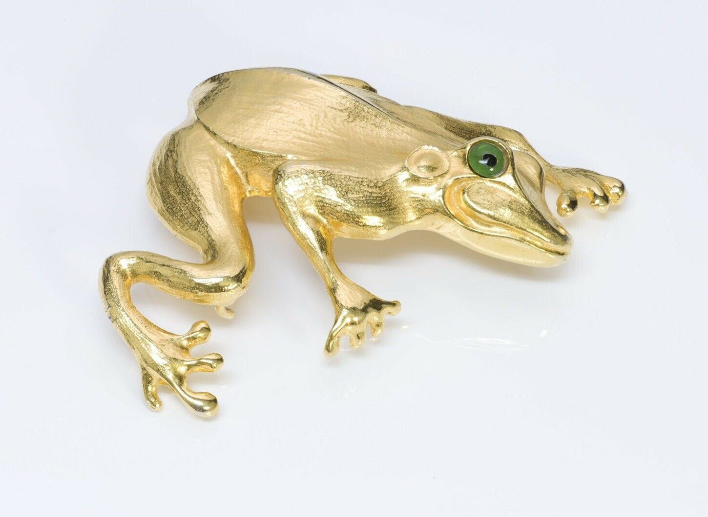 Christopher Ross 24k Gold Plated Large Frog Belt Buckle