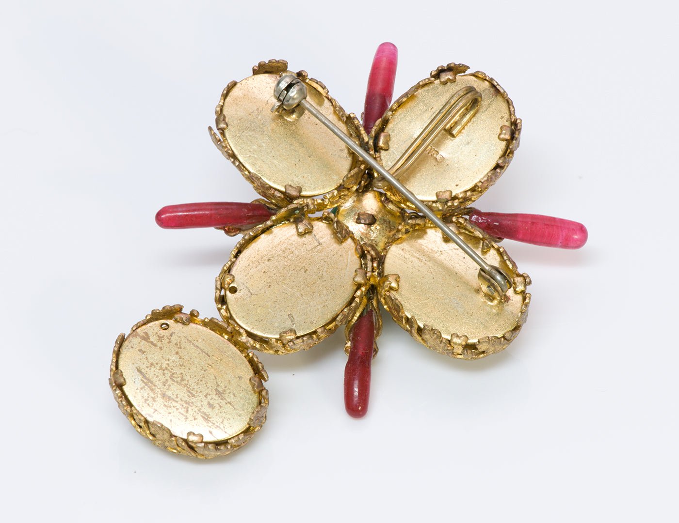 Coco CHANEL 1930’s Gripoix Pearl Cross Pendant Brooch
