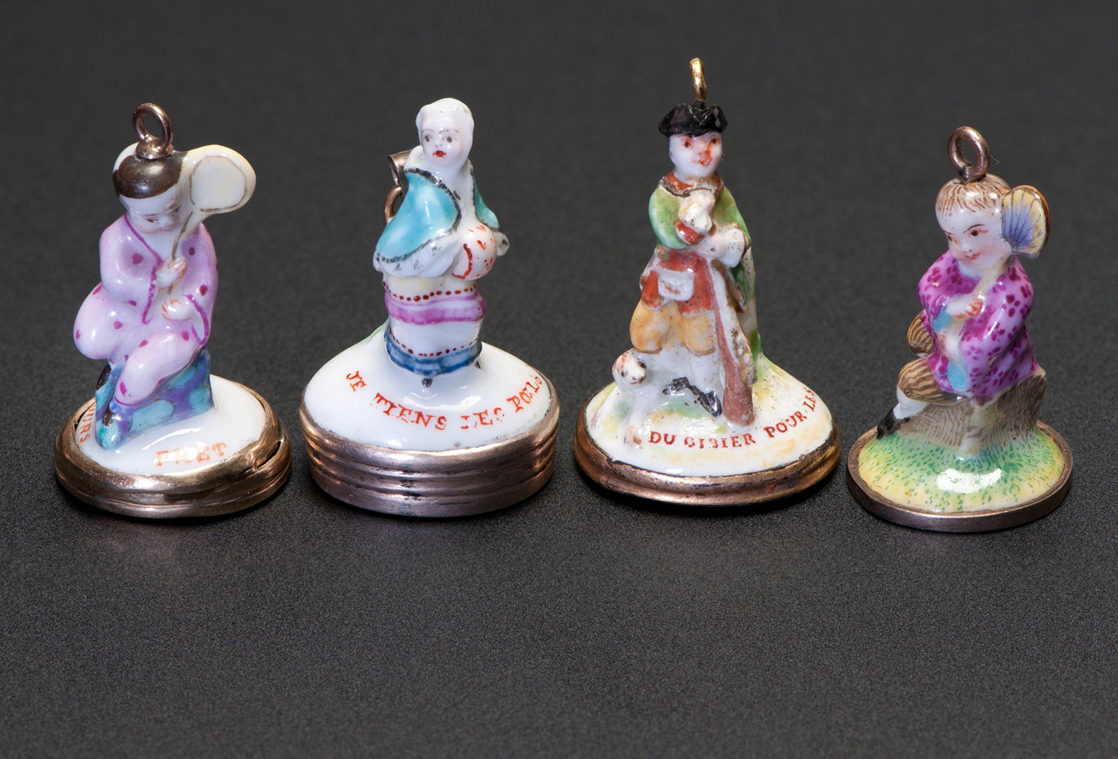 Collection of Antique Chelsea Porcelain Seals