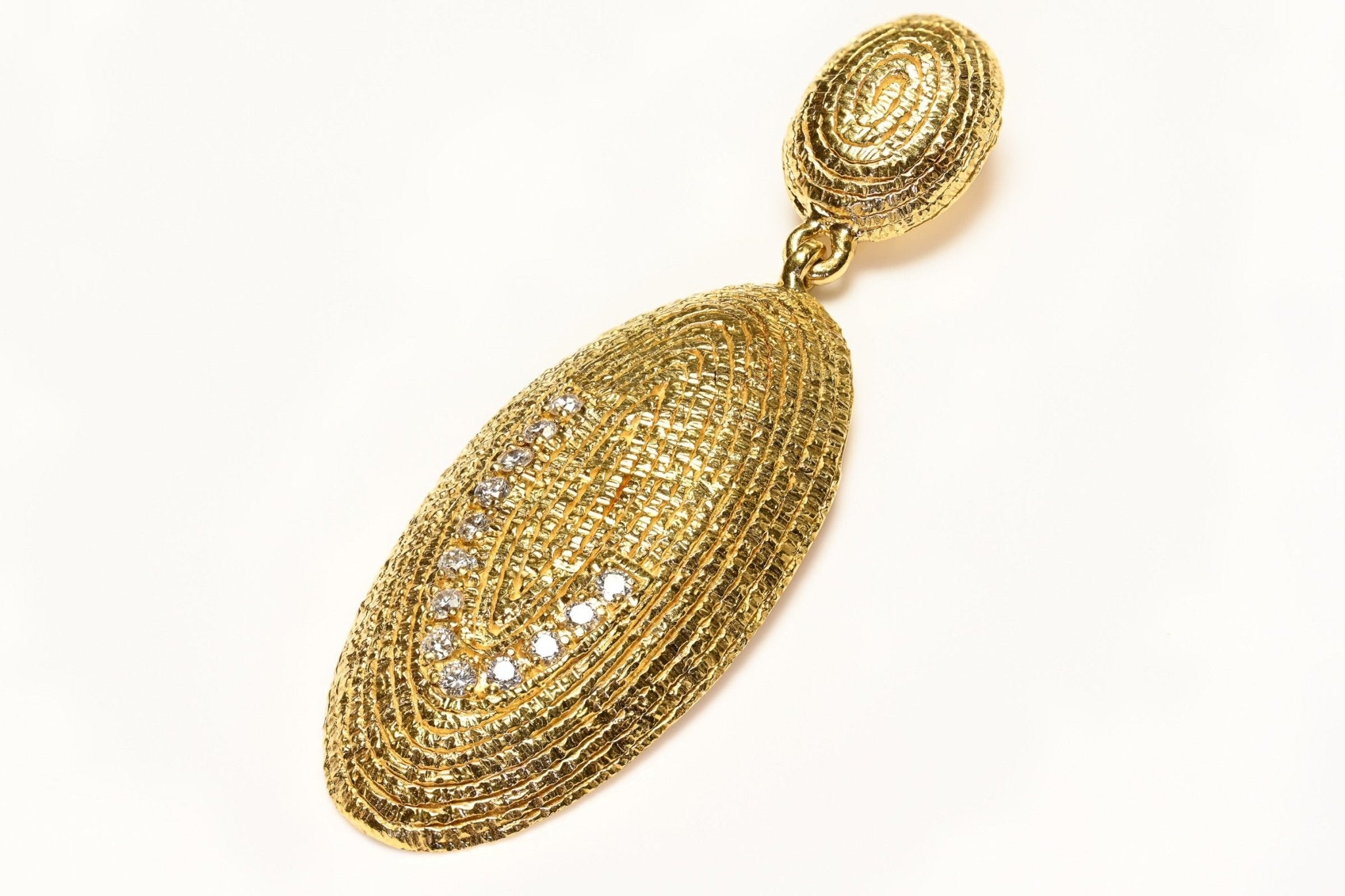 Coomi 20K Gold Fingerprint Diamond Pendant