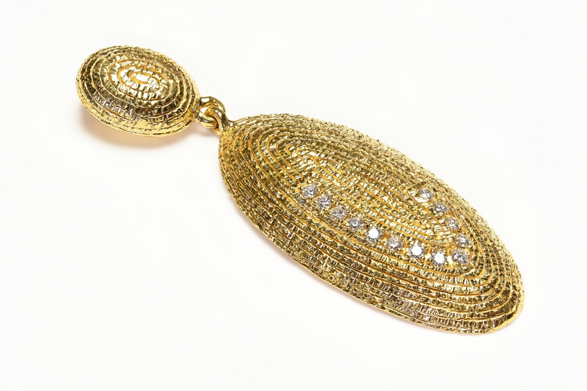 Coomi 20K Gold Fingerprint Diamond Pendant