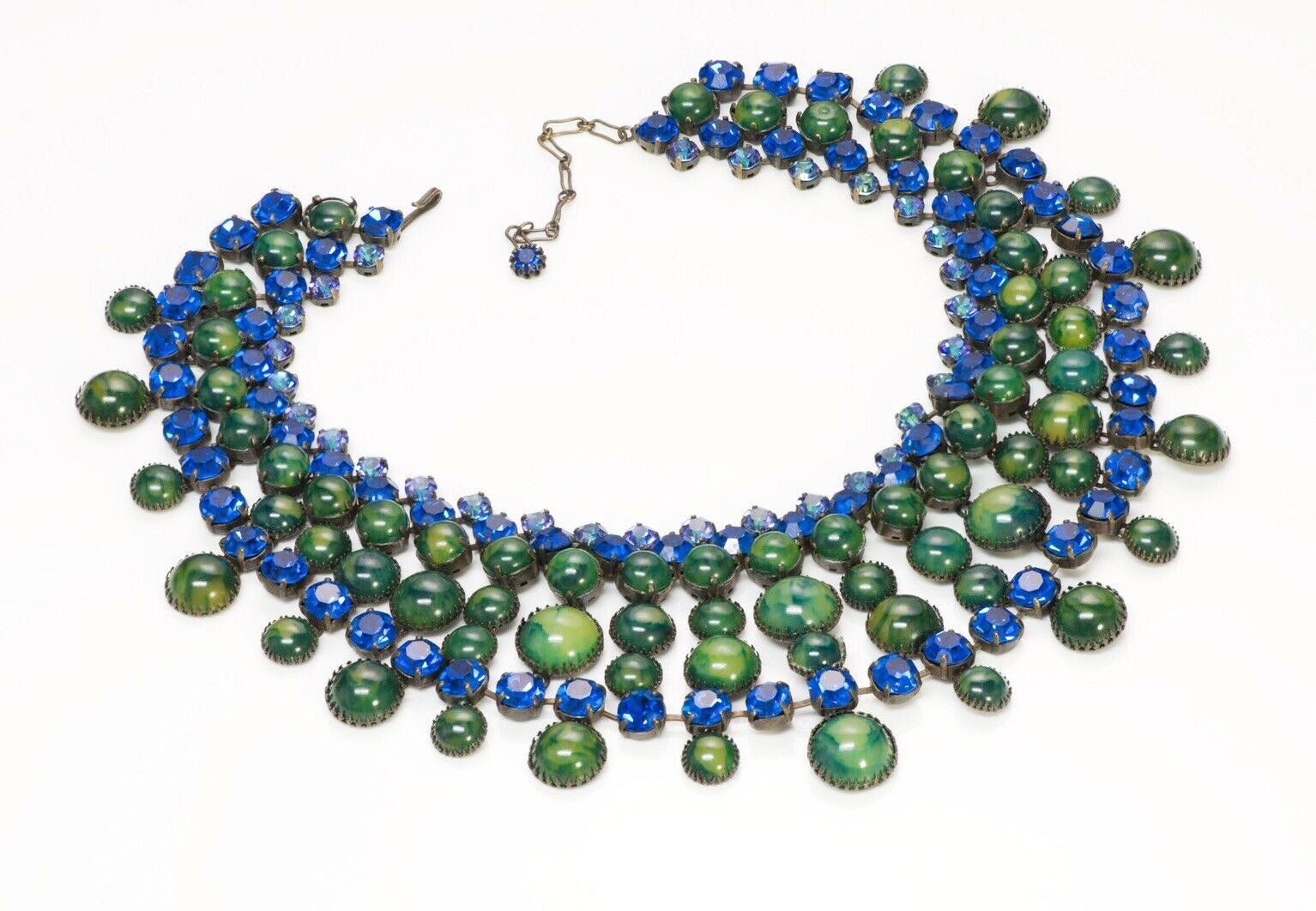 Countess Cissy Zoltowska CIS 1950’s Crystal Bib Necklace