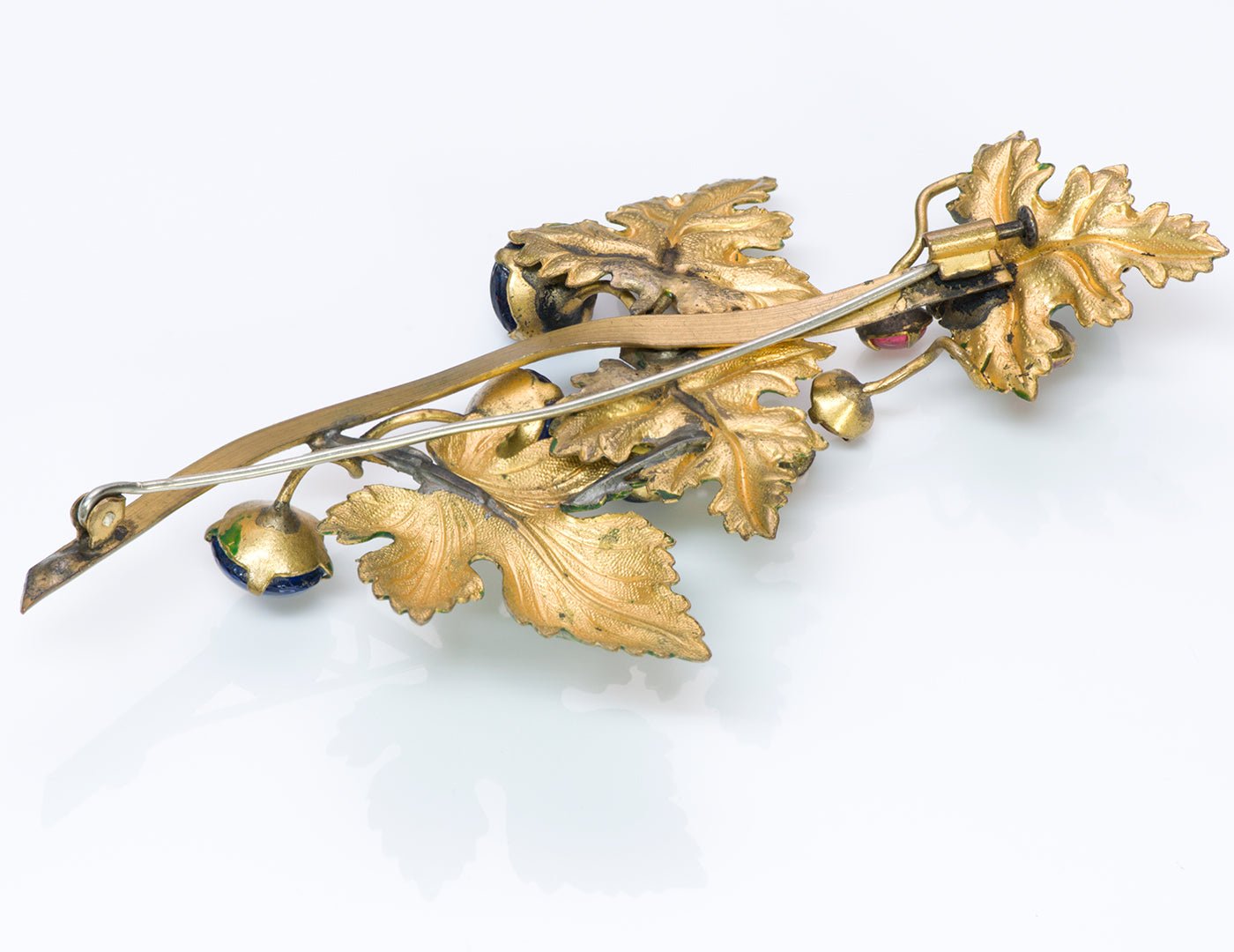 Countess Cissy Zoltowska CIS 1950’s Glass Enamel Brooch