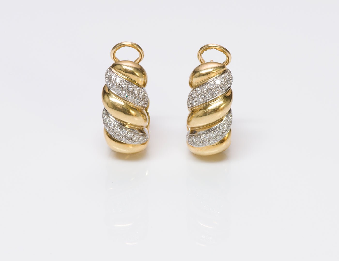 Craig Drake Gold Diamond Earrings