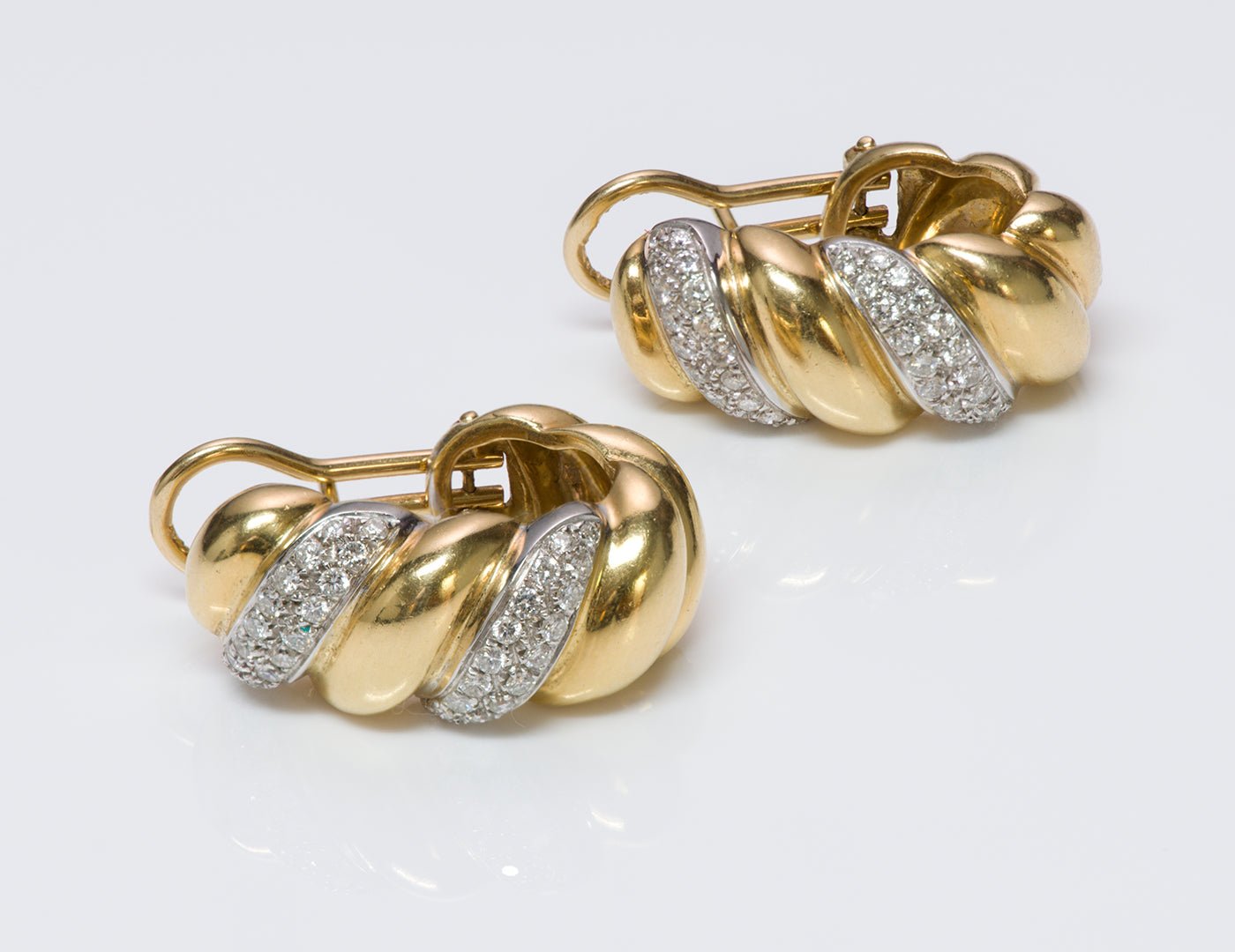 Craig Drake Gold Diamond Earrings