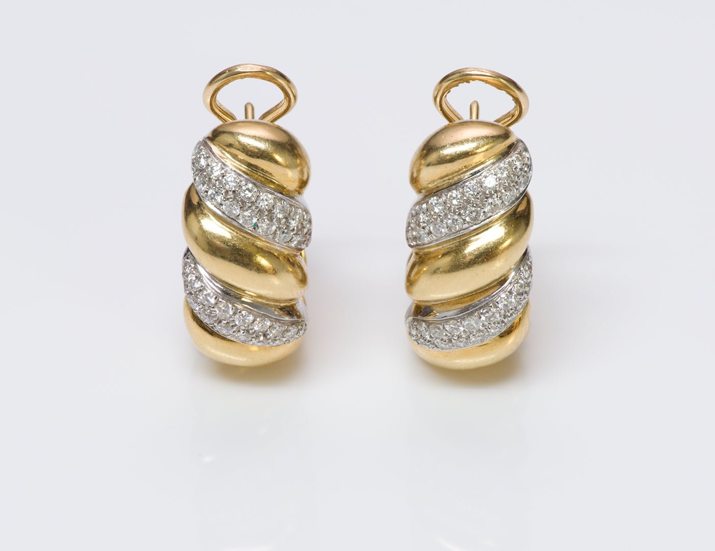 Craig Drake Gold Diamond Earrings