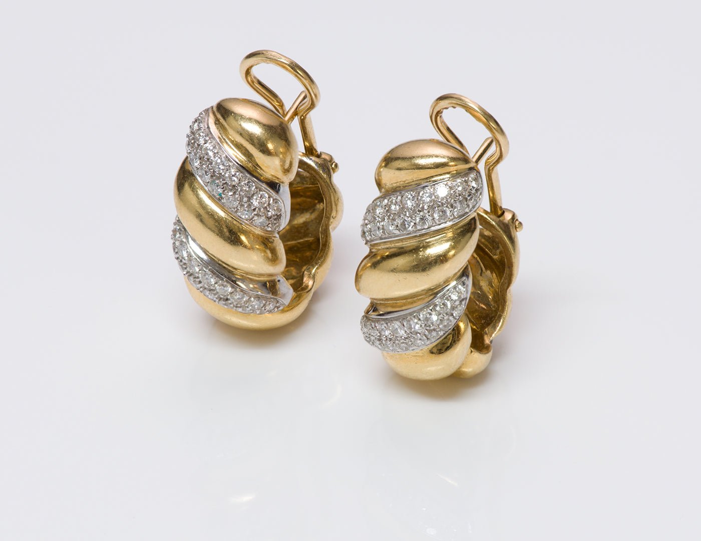 Craig Drake Gold Diamond Earrings