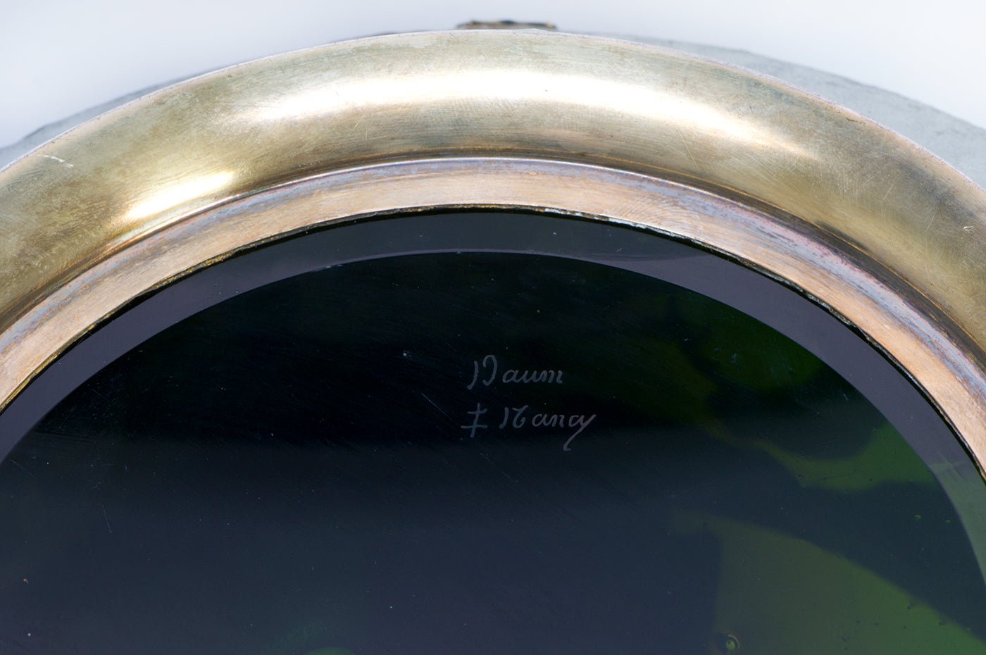 Daum Nancy Cameo Glass Gilt Silver Mounted Bowl