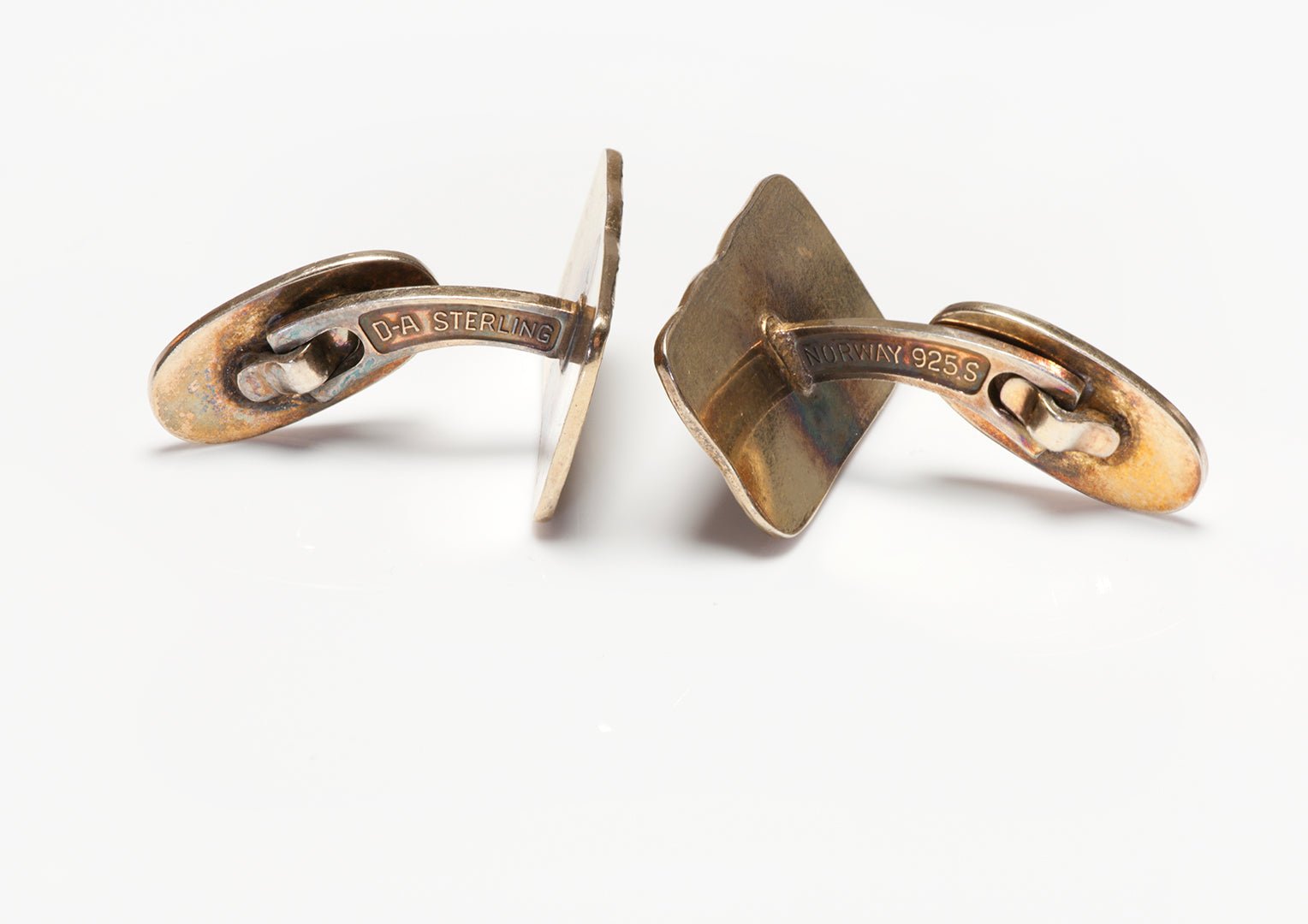 David Andersen Enamel Sterling Vermeil Cufflinks