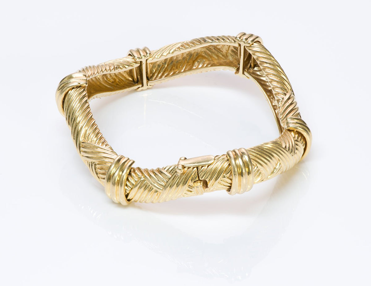 David Webb 18K Yellow Gold Bracelet