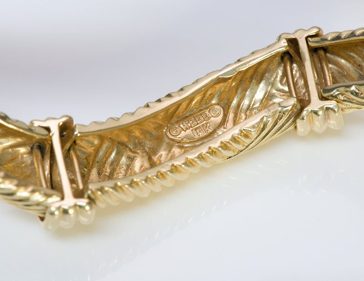 David Webb 18K Yellow Gold Bracelet