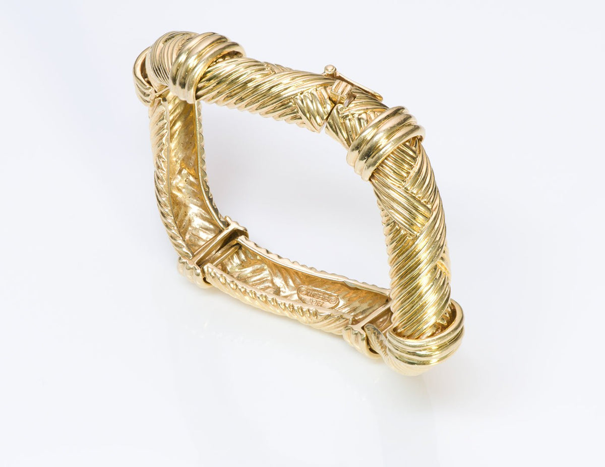 David Webb 18K Yellow Gold Bracelet