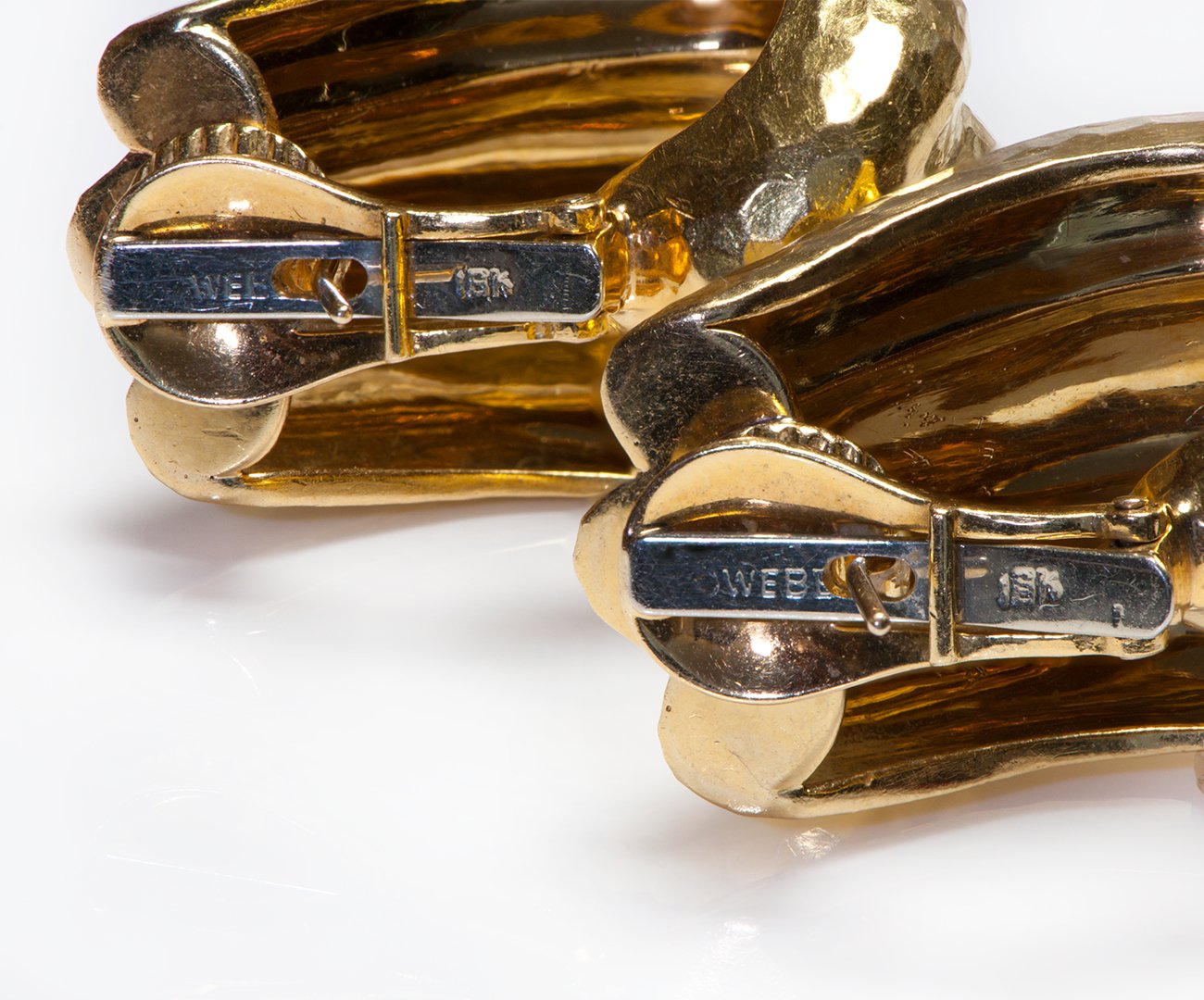David Webb 18K Yellow Gold Earrings