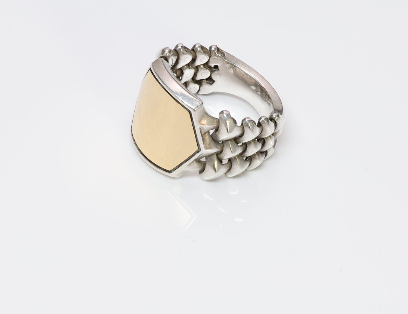 David Yurman Armory Gold & Silver Men's Ring