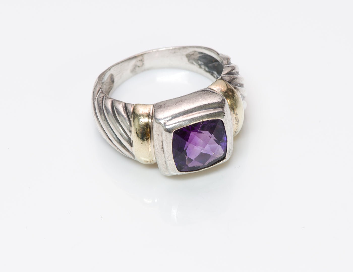David Yurman Noblesse Amethyst 14K Gold Ring