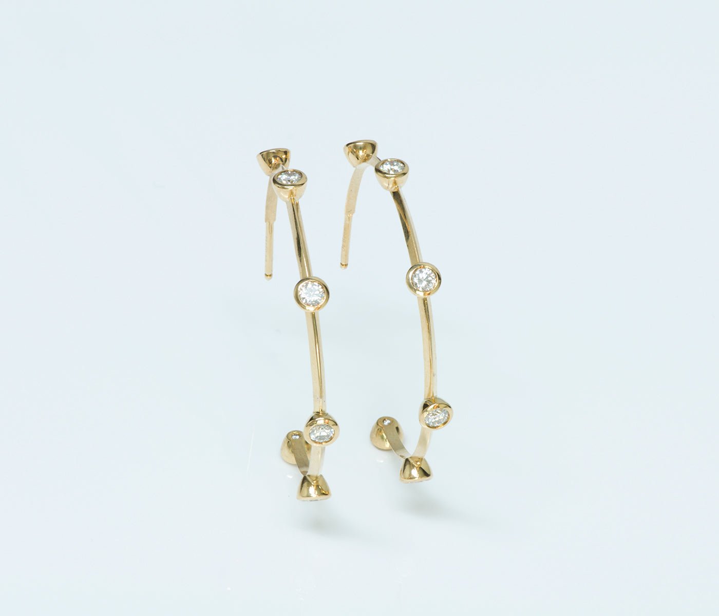 De Beers 18K Gold Diamond Earrings