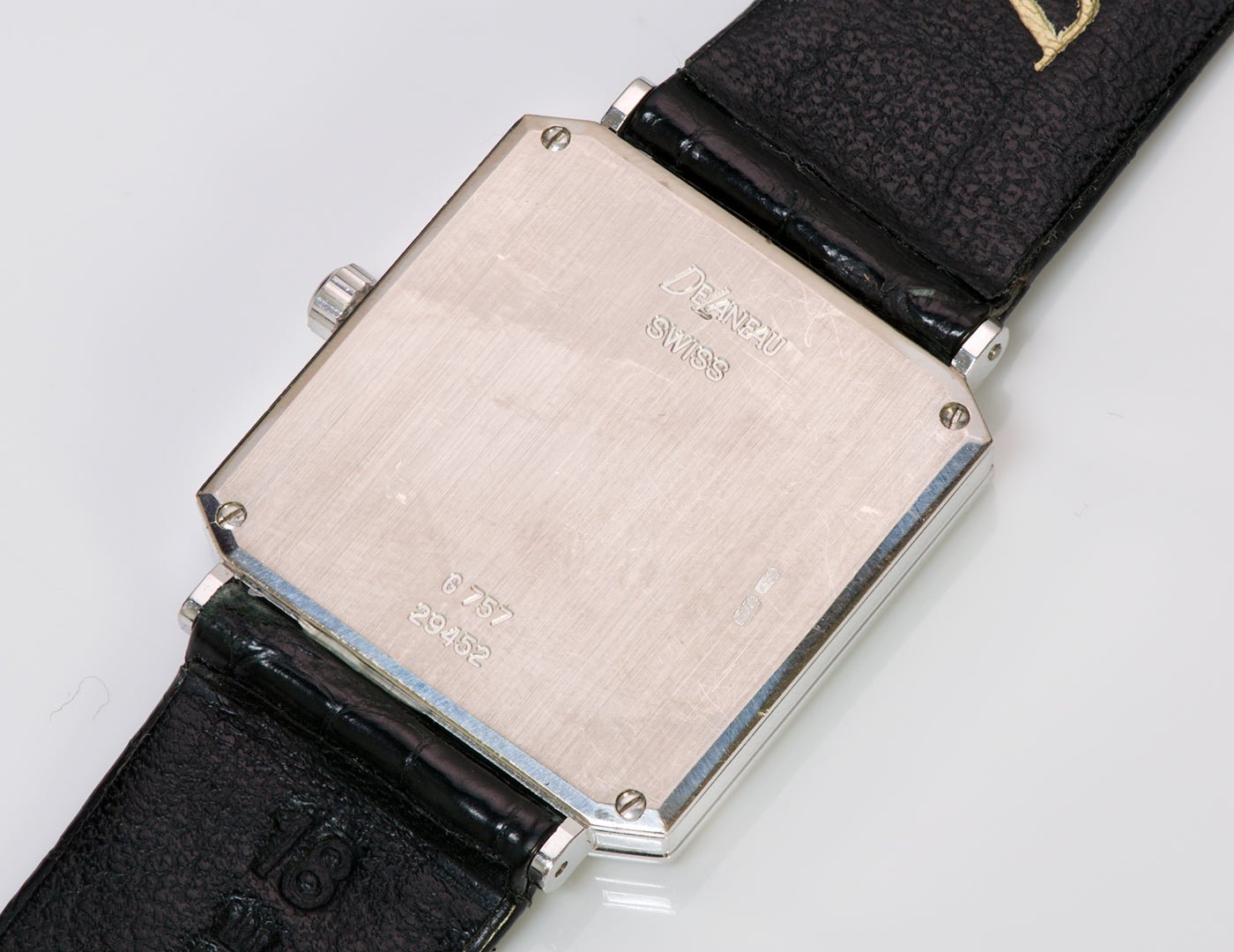 DeLaneau Black Opal 18K Gold Diamond Watch