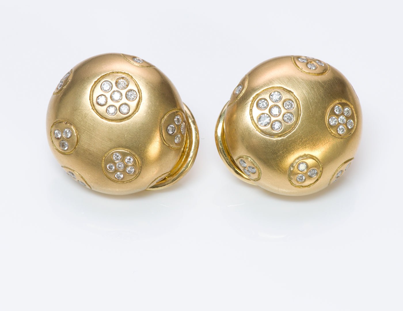 Diamond 18K Gold Earrings