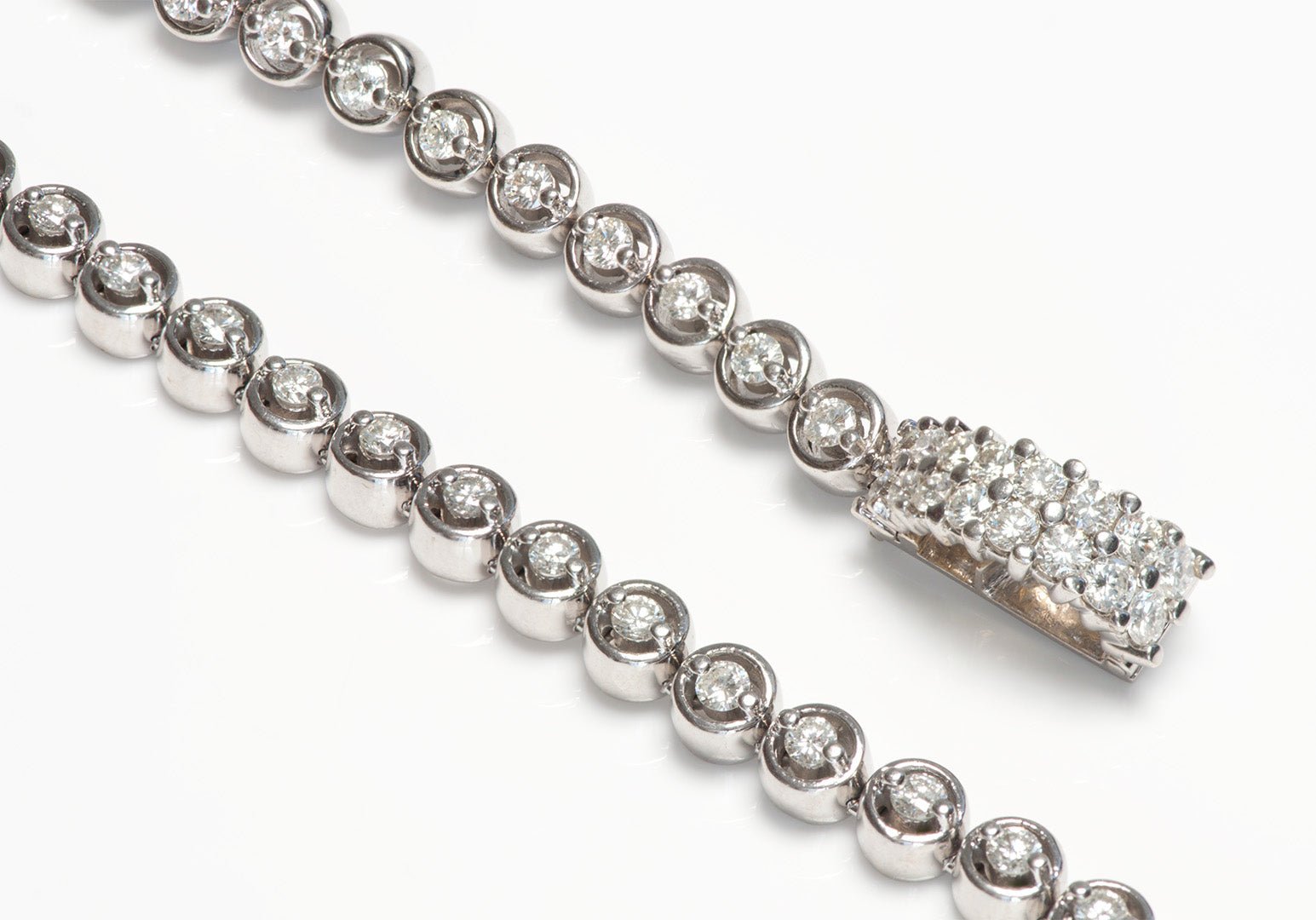 Diamond Lariat Necklace 18K Gold
