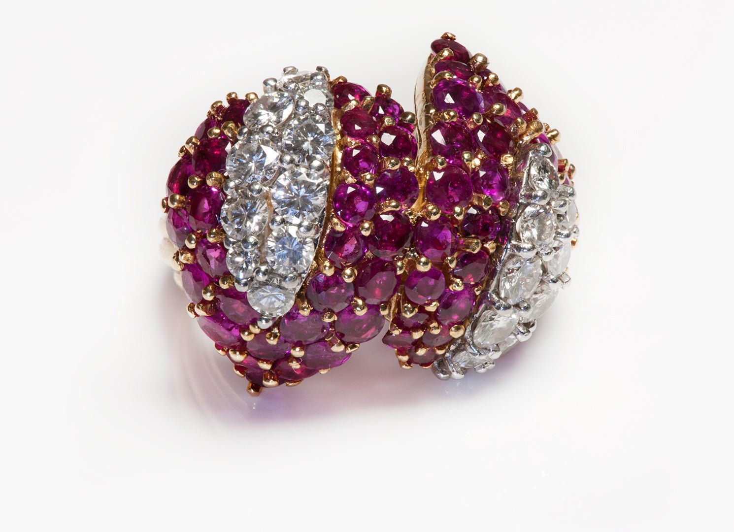 Diamond Ruby Yellow Gold Ring