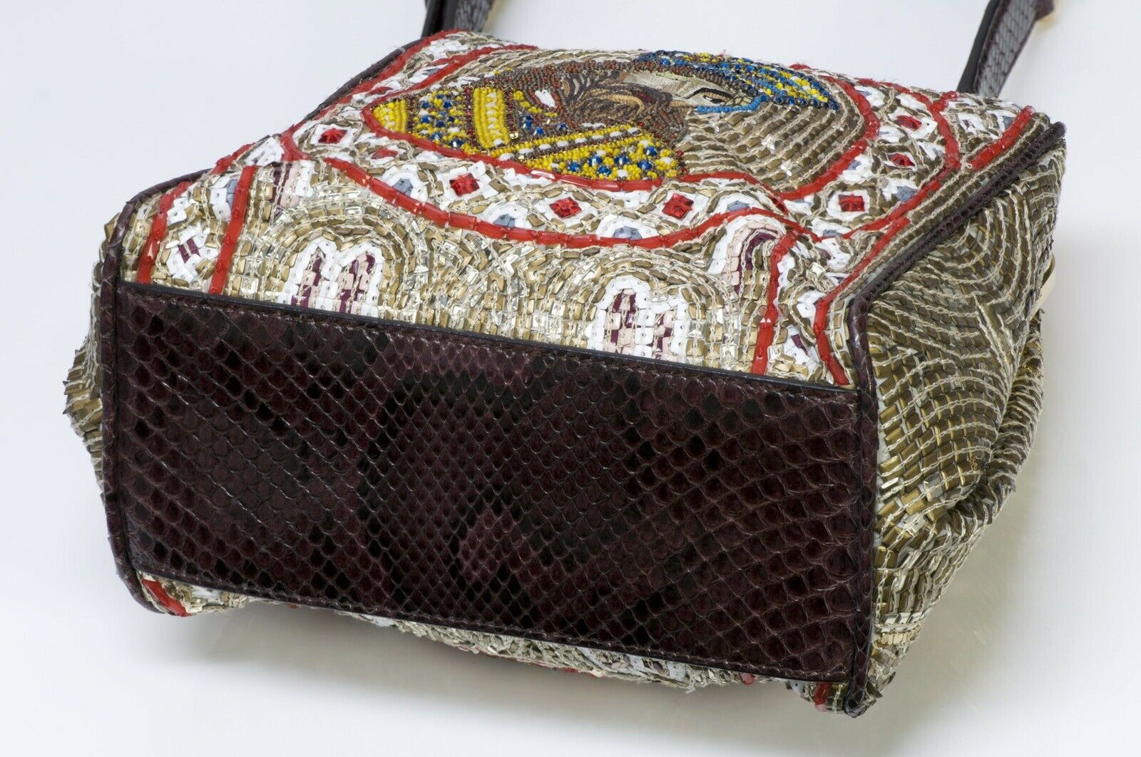 Dolce Gabbana 2013 Agata Mosaic King Beaded Bag