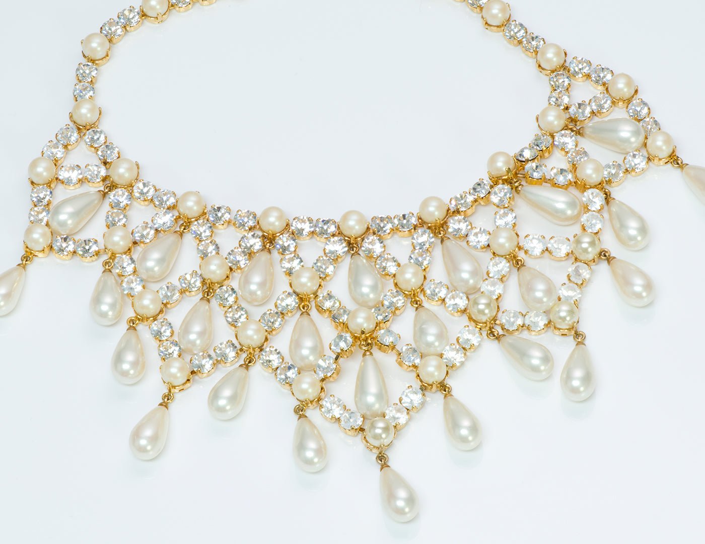 Dolce & Gabbana Crystal Pearl Necklace