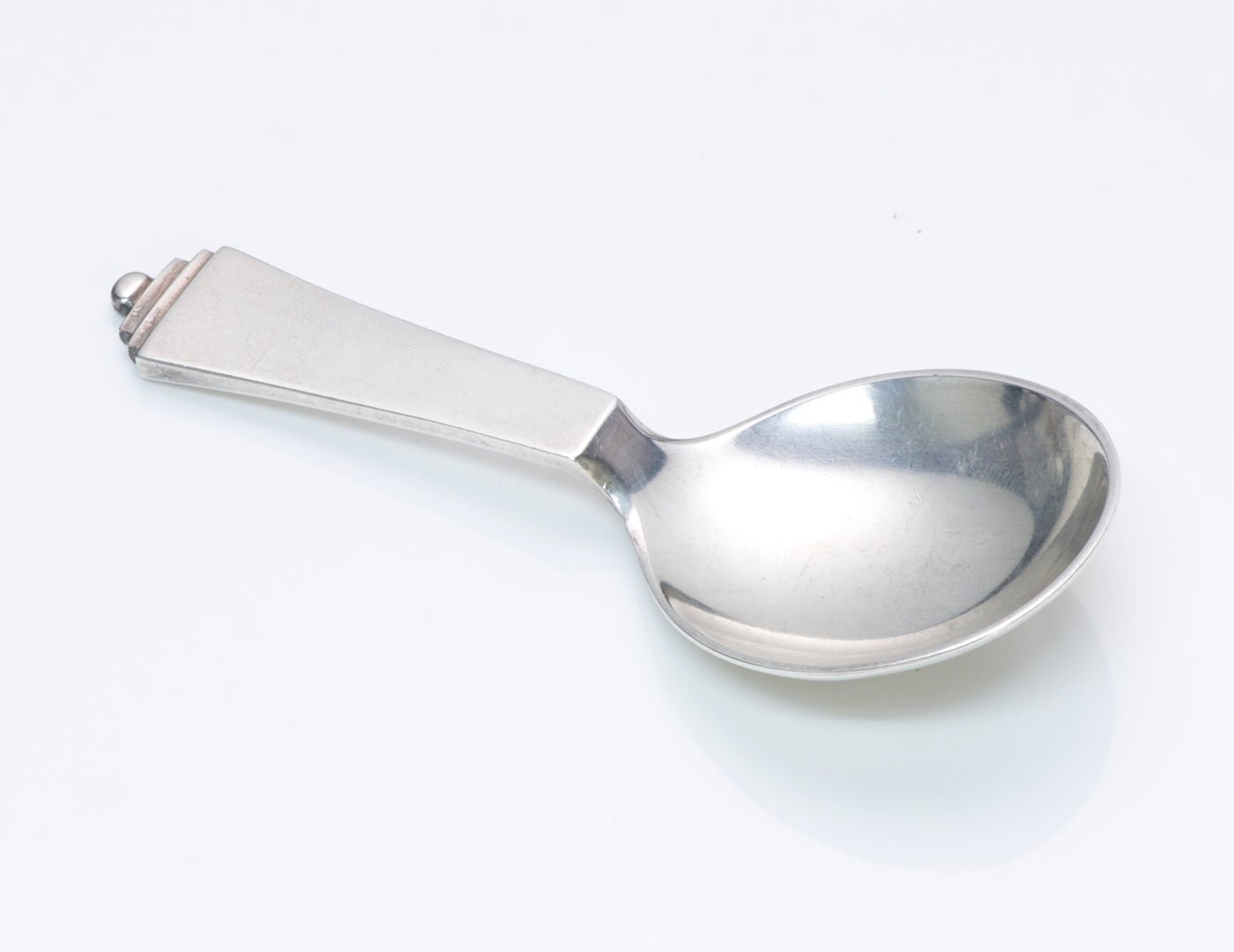 Early Georg Jensen Silver Tea Caddy Spoon