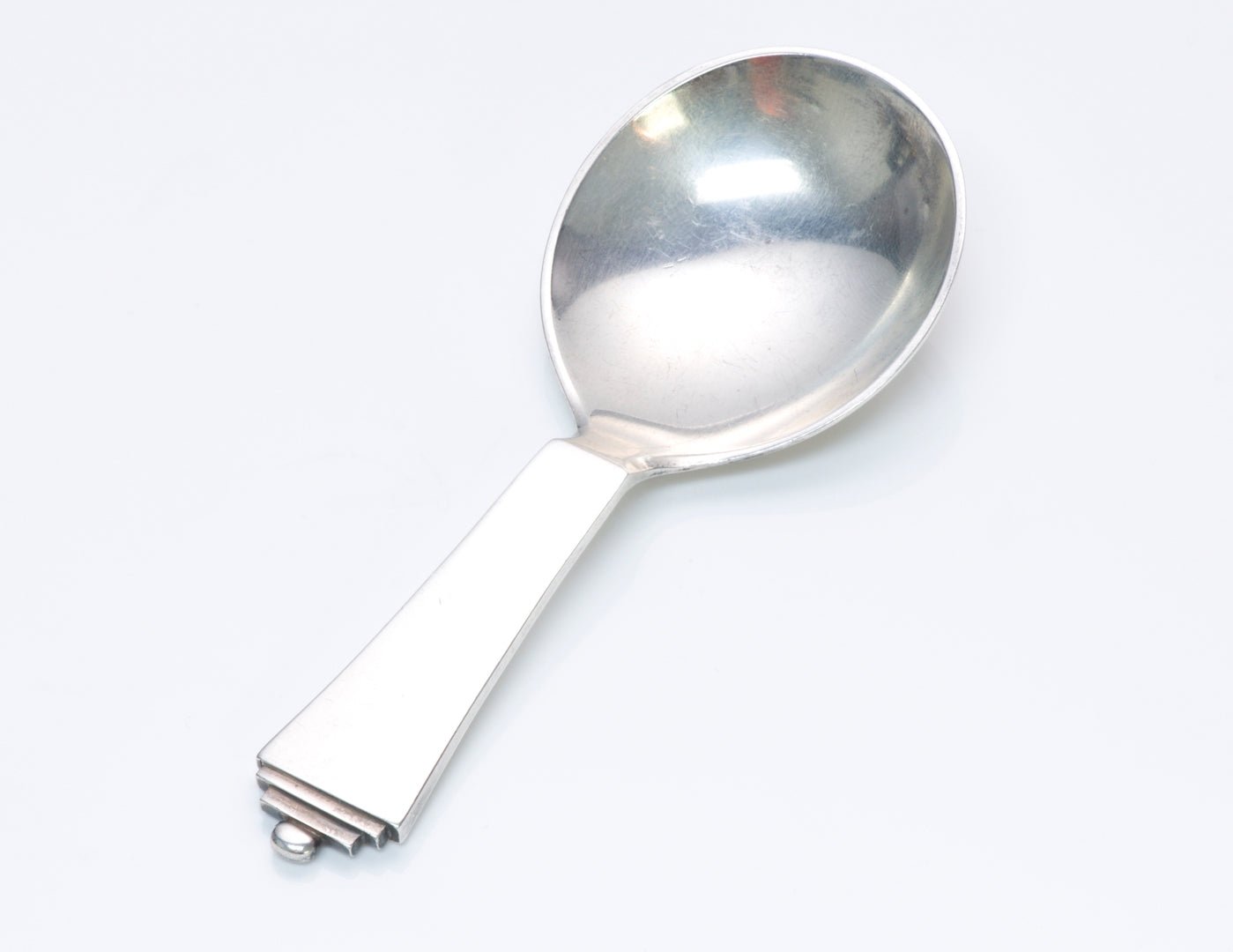 Early Georg Jensen Silver Tea Caddy Spoon