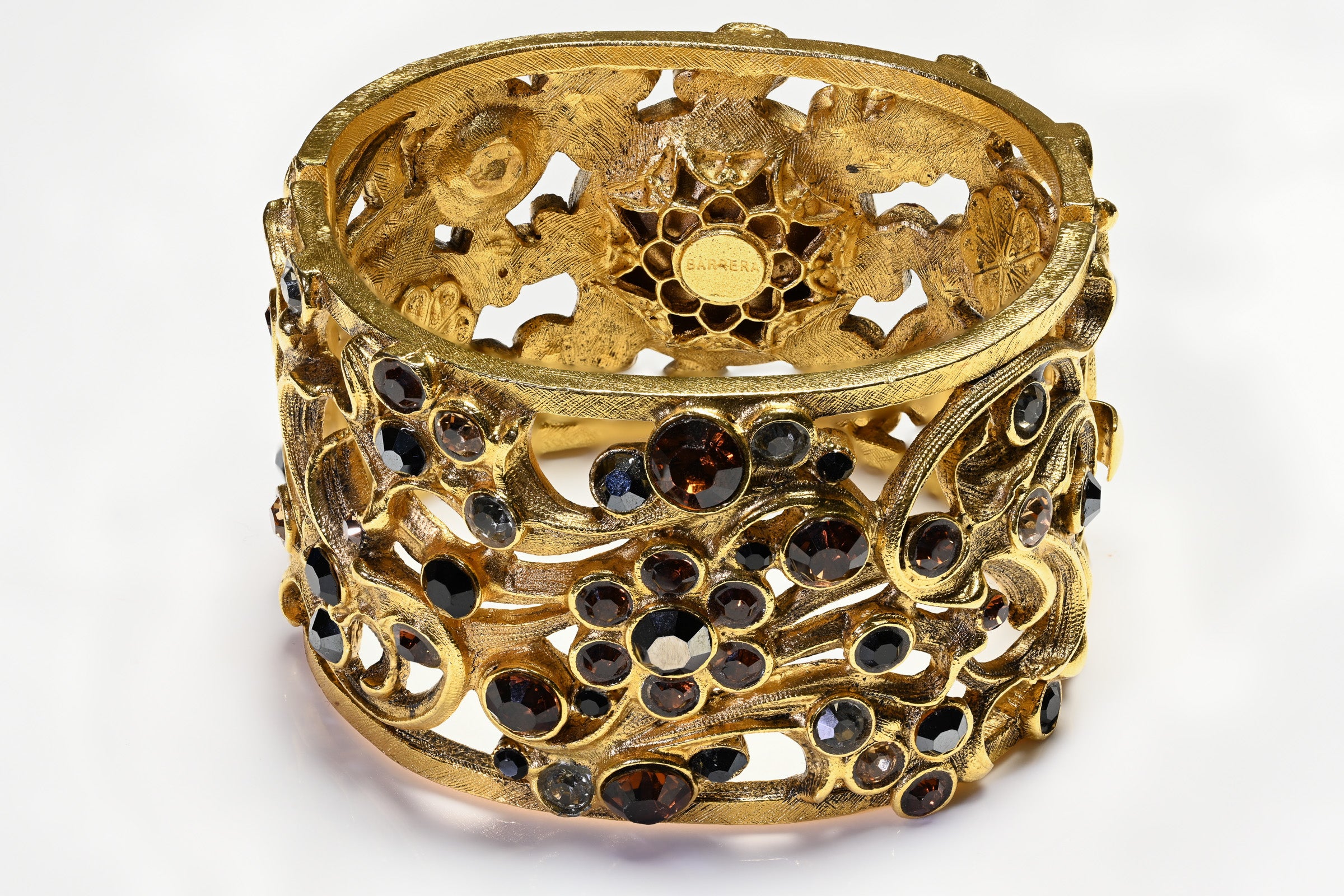 Vintage Barrera Wide Brown Bracelet