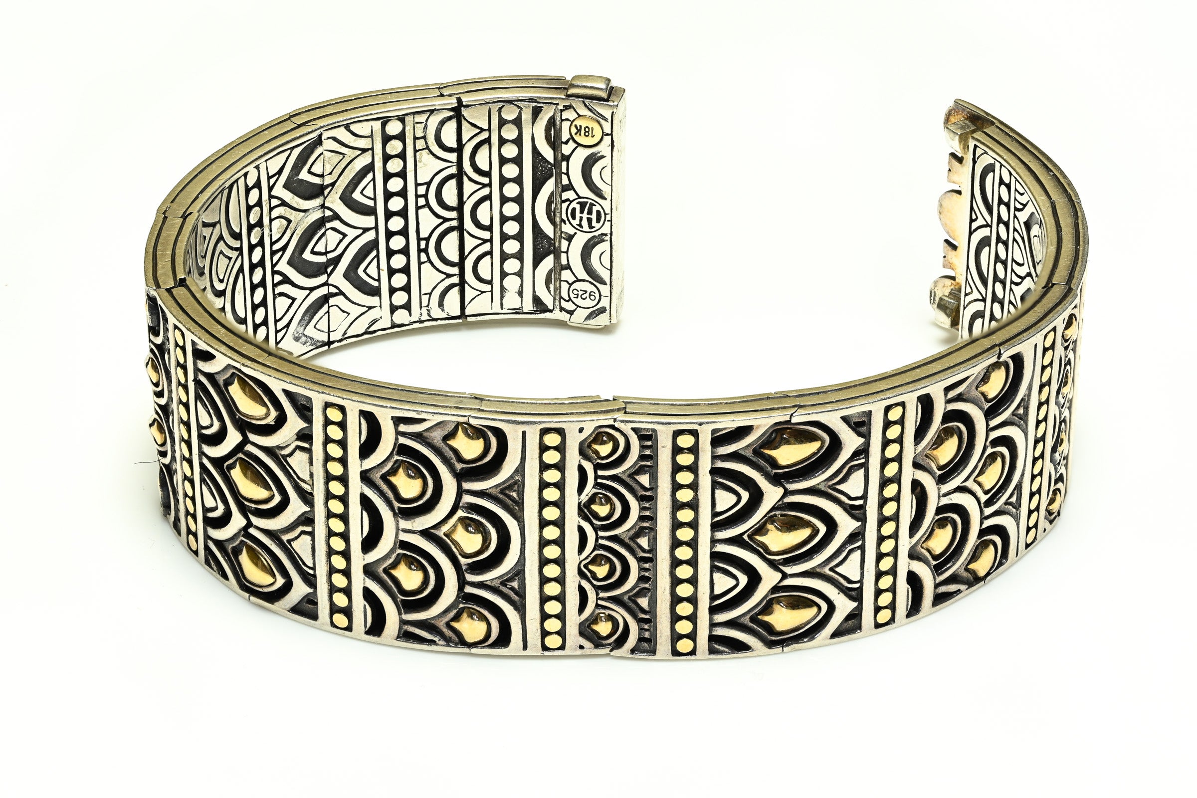 John Hardy Naga Dragon Scales Wide Bracelet