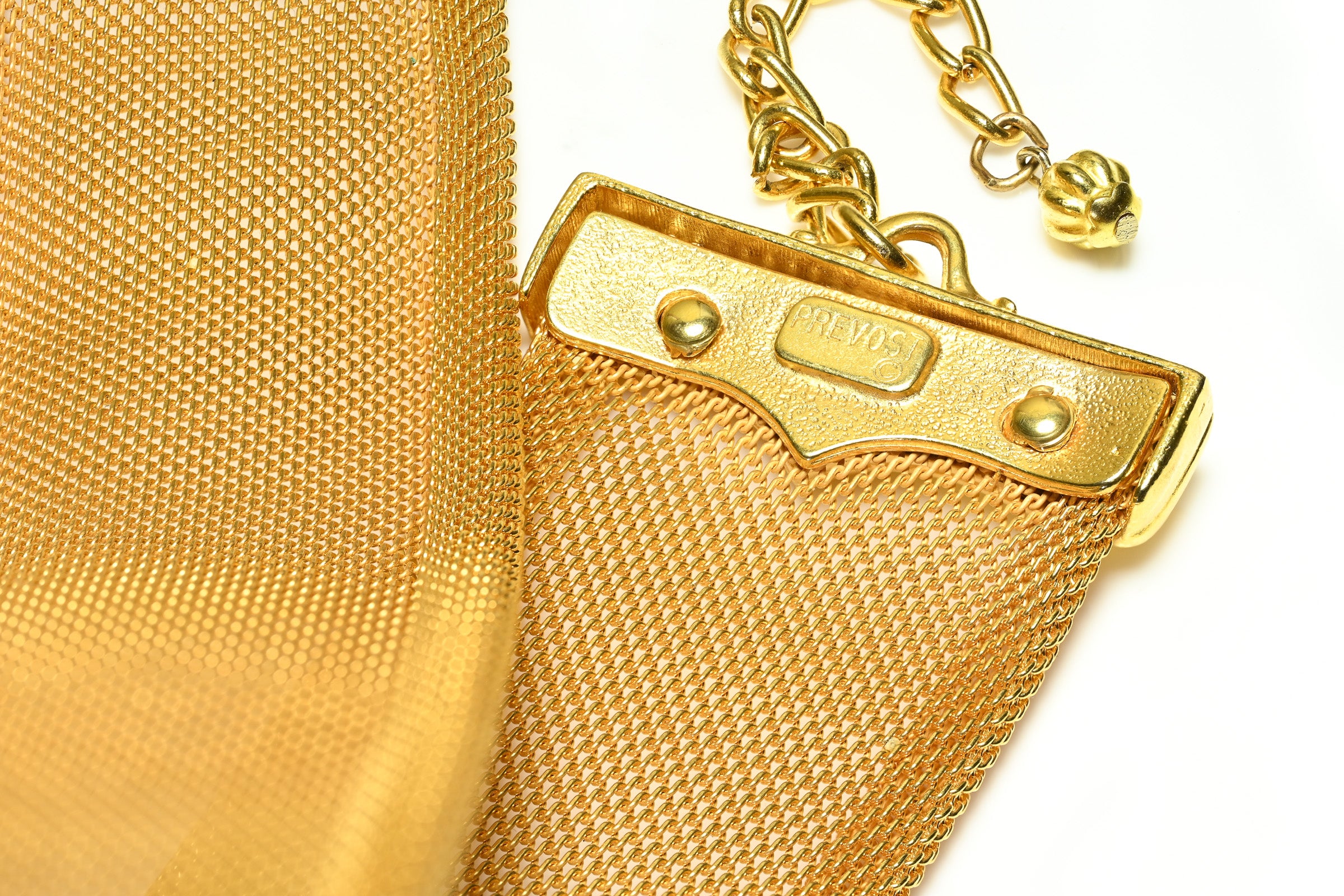 Catherine Prevost Gold Plated Mesh Choker Necklace