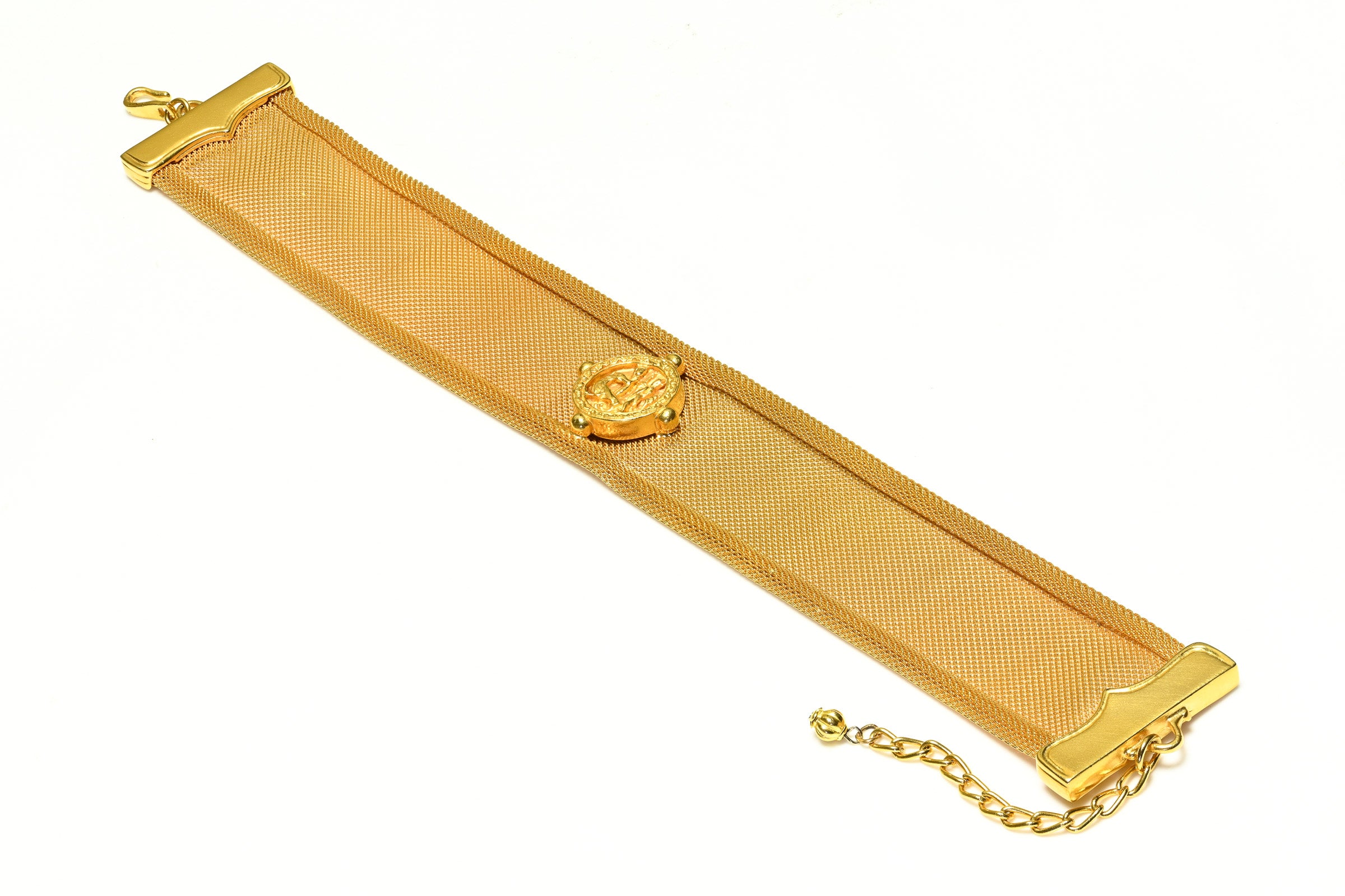 Catherine Prevost Wide Mesh Choker Necklace