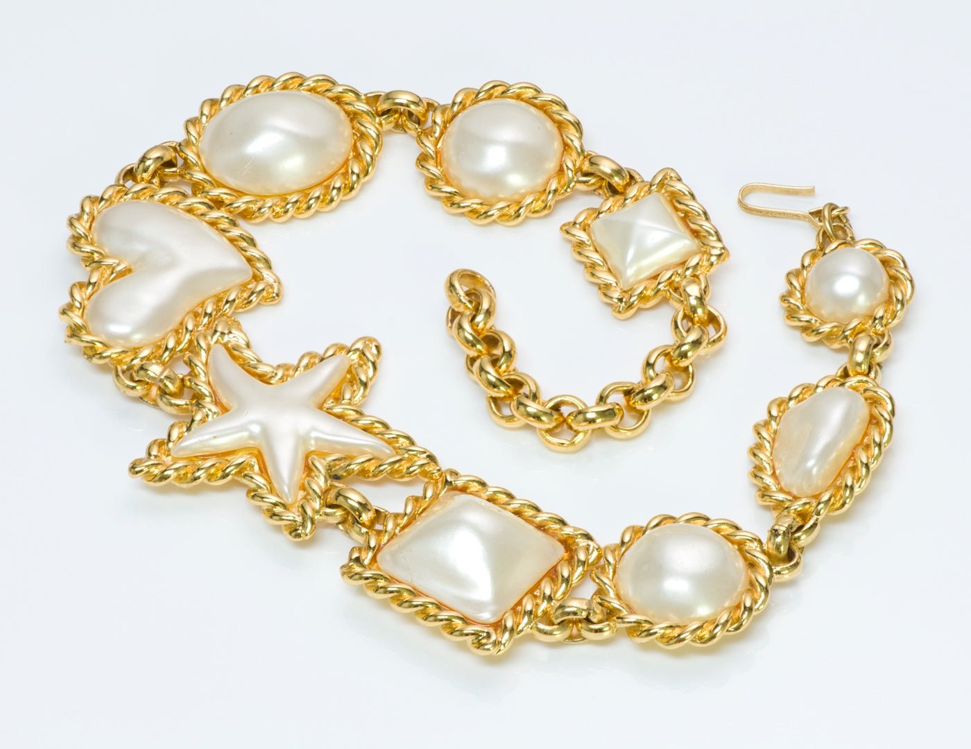 Edouard Rambaud Paris Starfish Heart Pearl Necklace