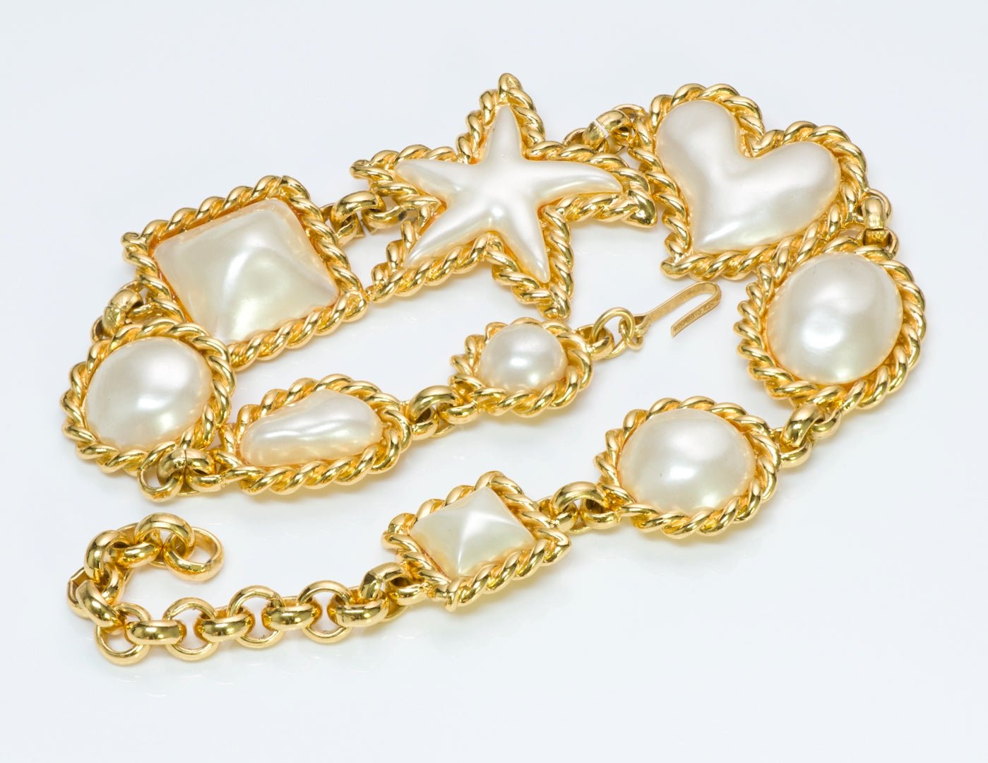 Edouard Rambaud Paris Starfish Heart Pearl Necklace