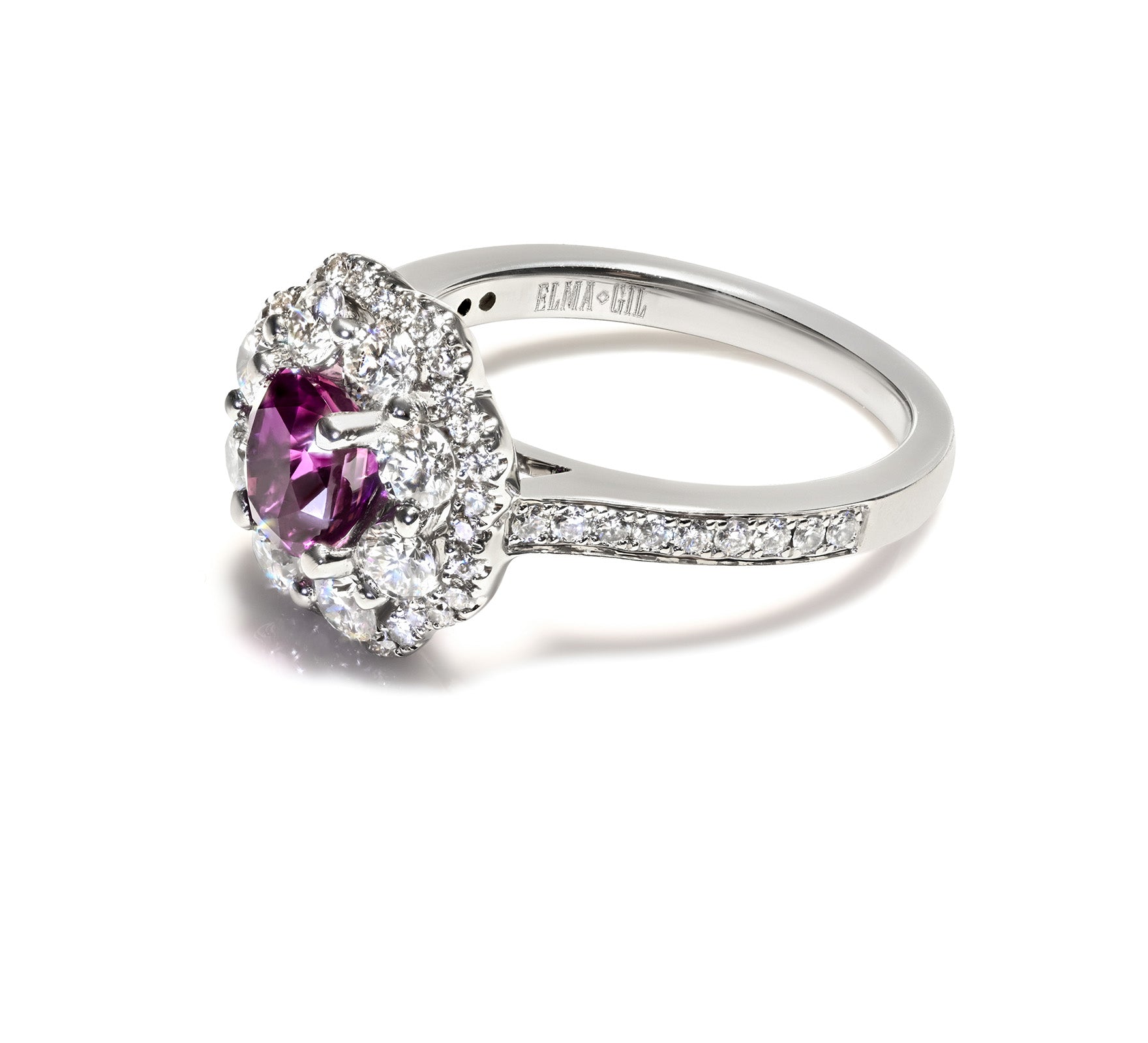 Elma Gil 18K Gold Diamond Ring