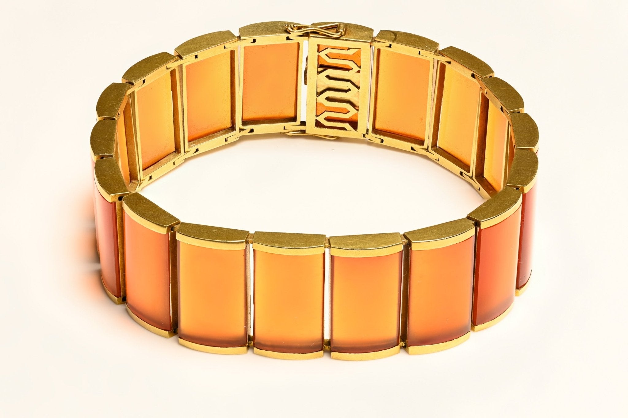 Emil Meister 18K Gold Carnelian Bracelet