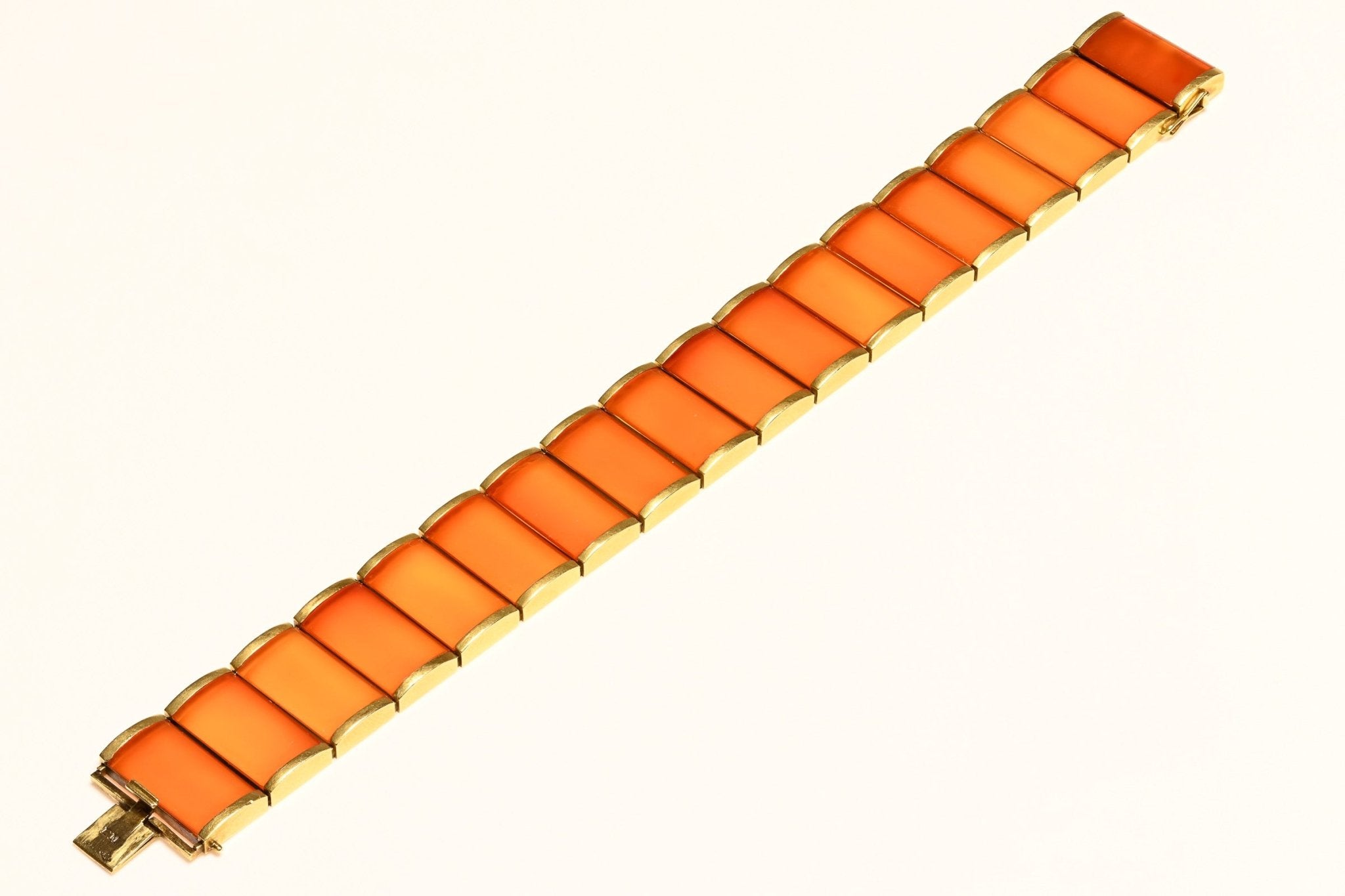 Emil Meister 18K Gold Carnelian Bracelet