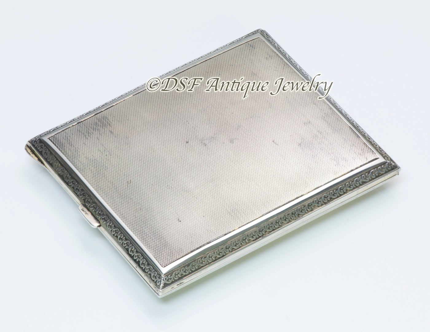 Enamel & Silver Clock Case