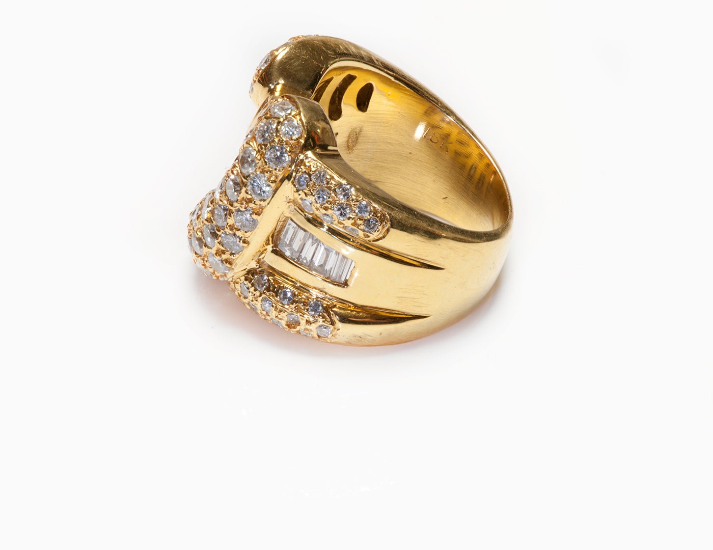 Estate 18K Yellow Gold Diamond Ring