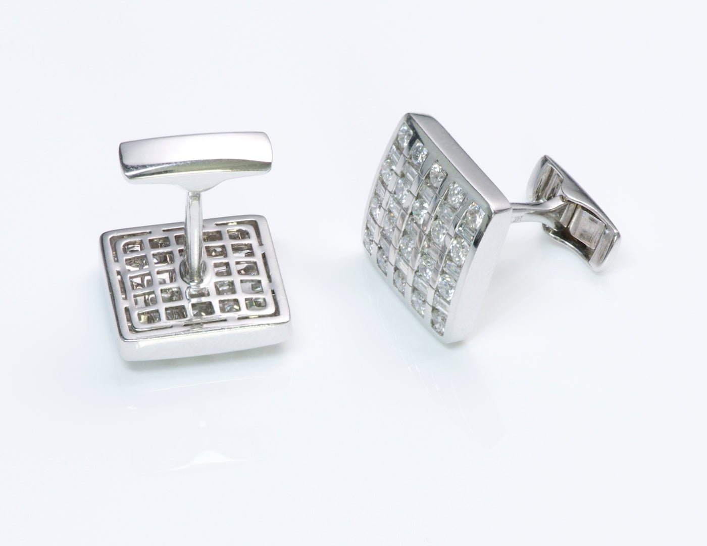 Estate Gold & Diamond Cufflinks