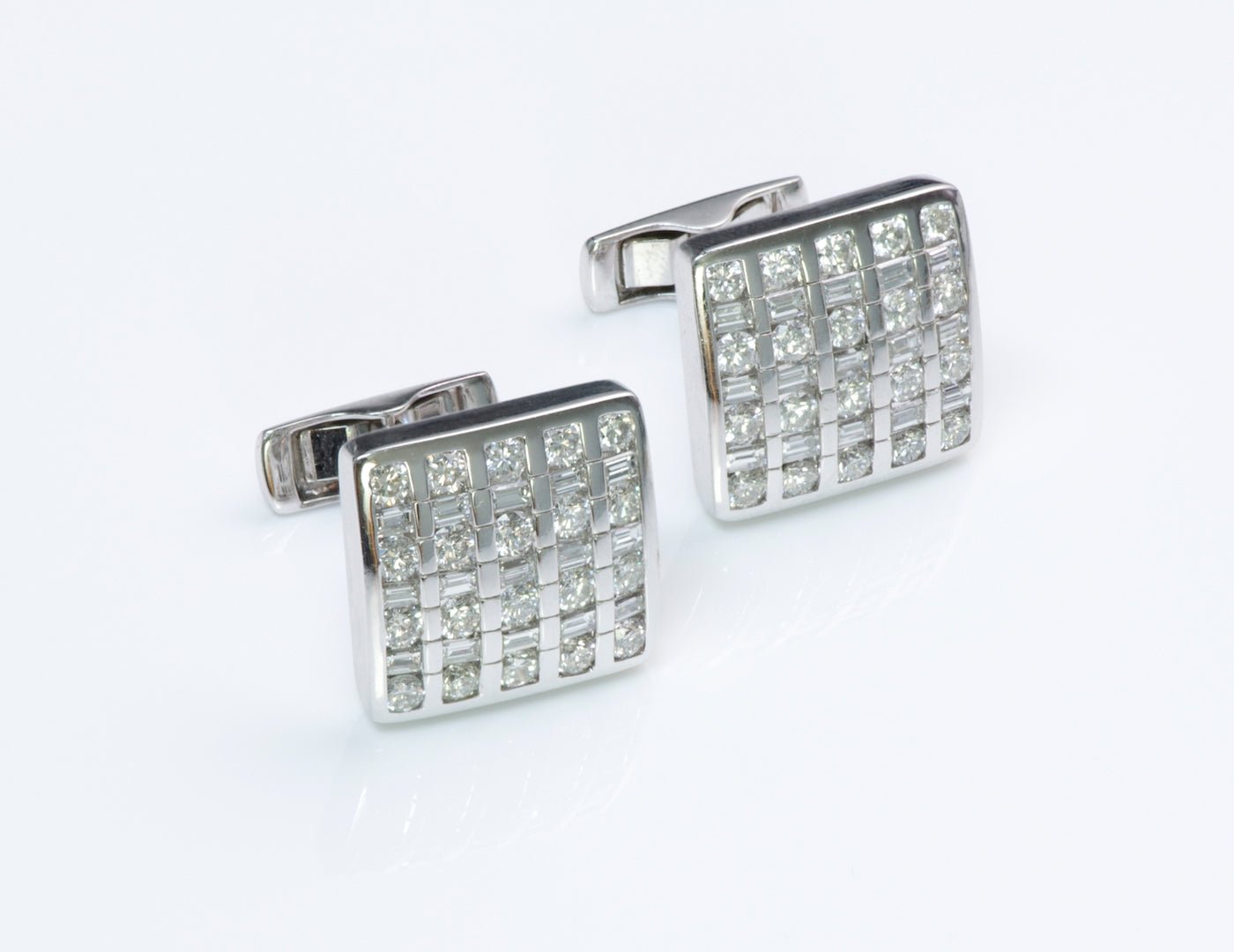 Estate Gold & Diamond Cufflinks